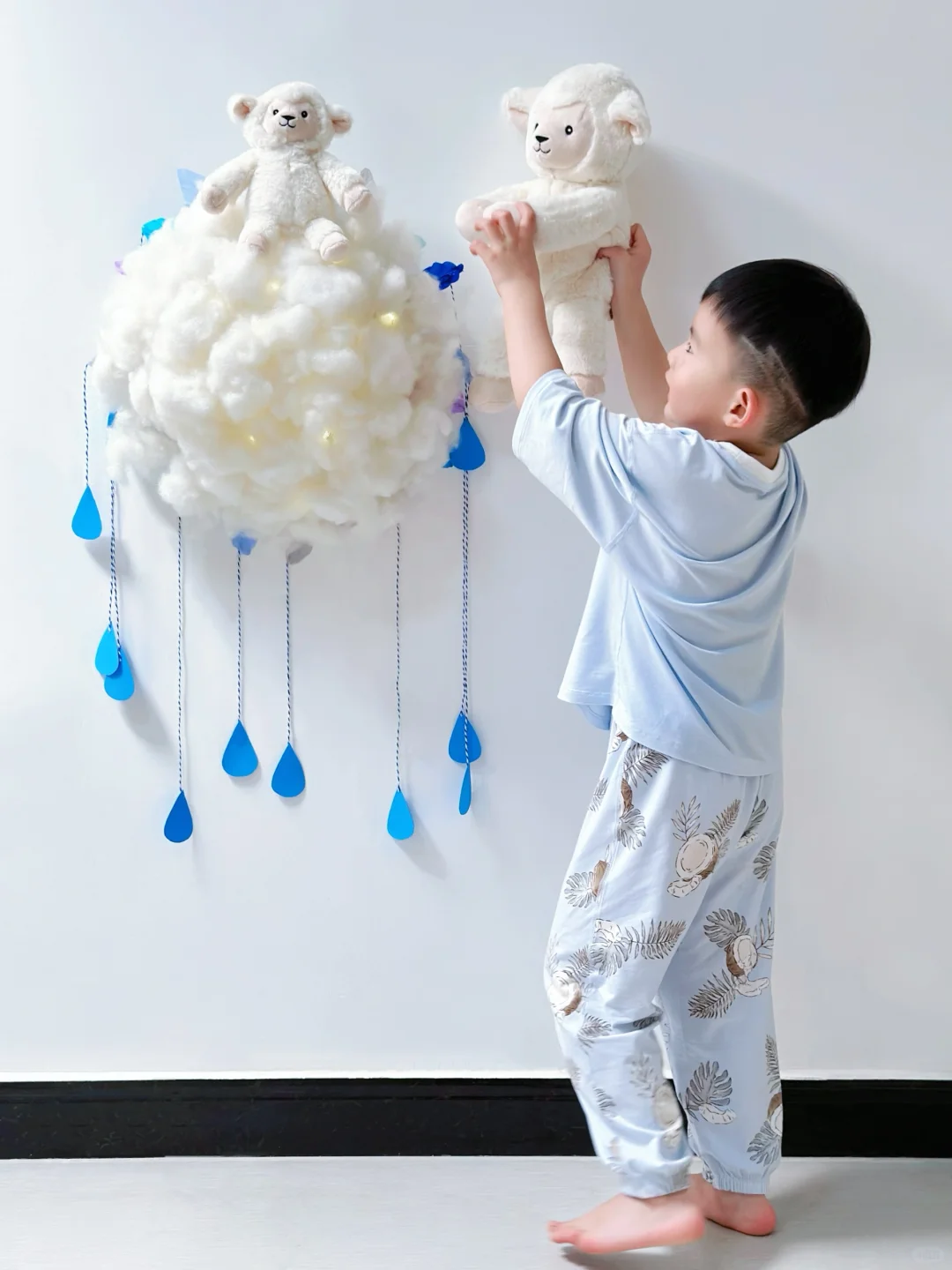 DIY积雨云帽子|雨天宅家cos一朵云?