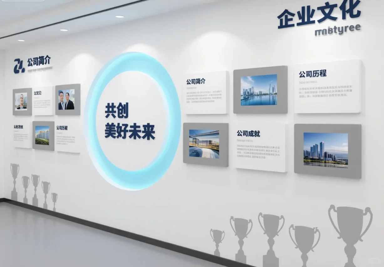 公司文化墙设计｜简约温馨风✨