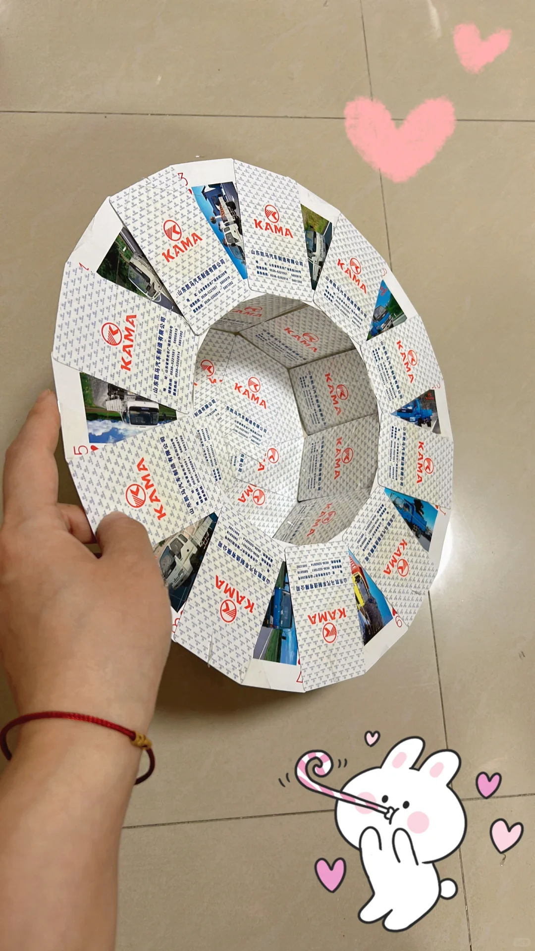 扑克牌礼帽?步骤