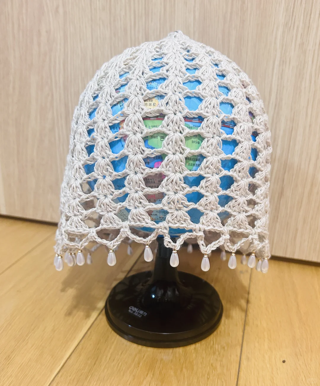 珍珠镂空复古帽(o^^o)