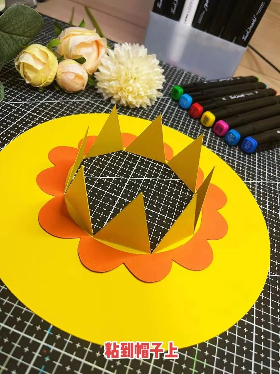 十分简单的花帽子，只要肯动手就能做到