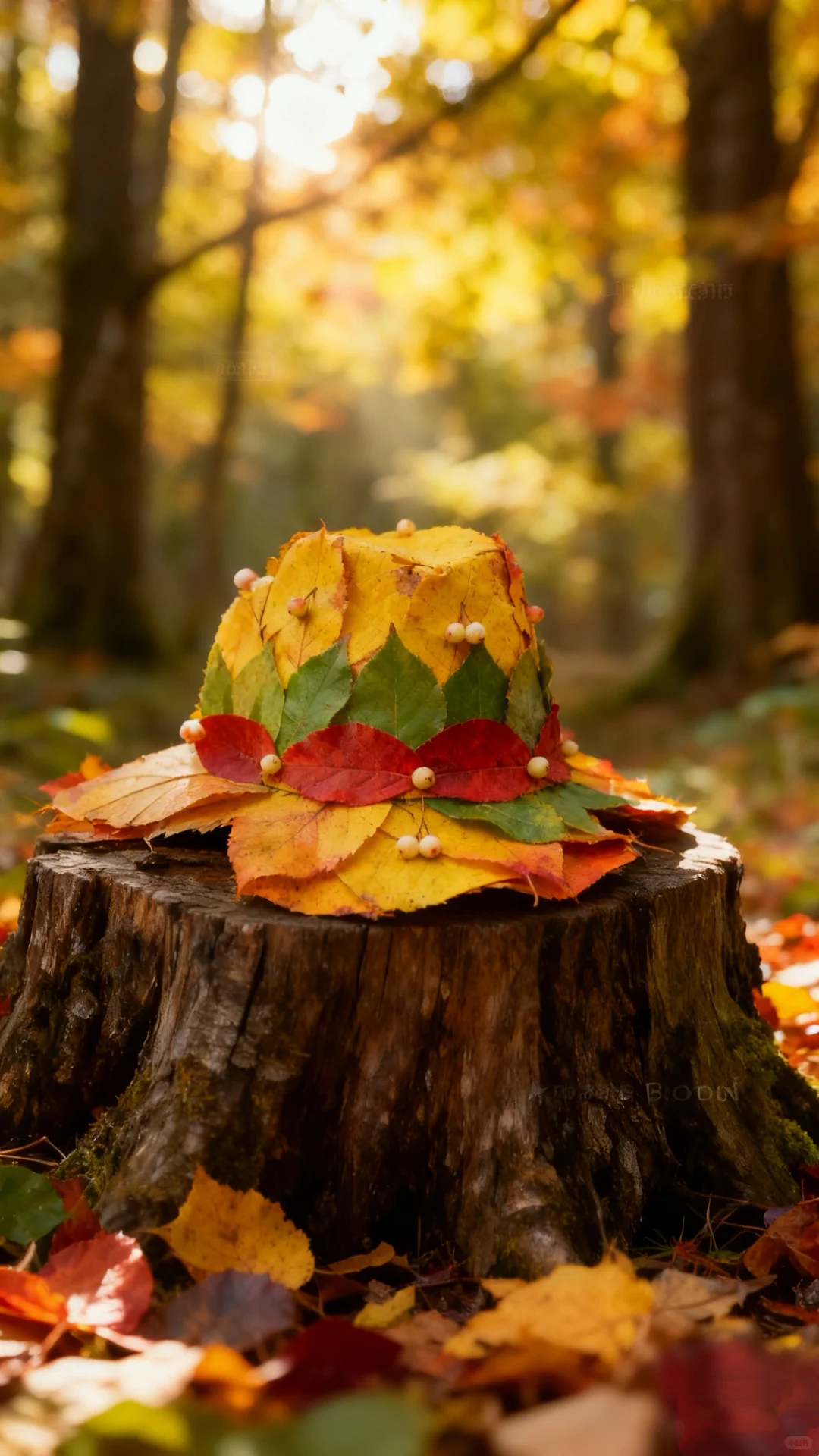 ?0成本get秋日顶流!秋天的第一顶落叶帽子