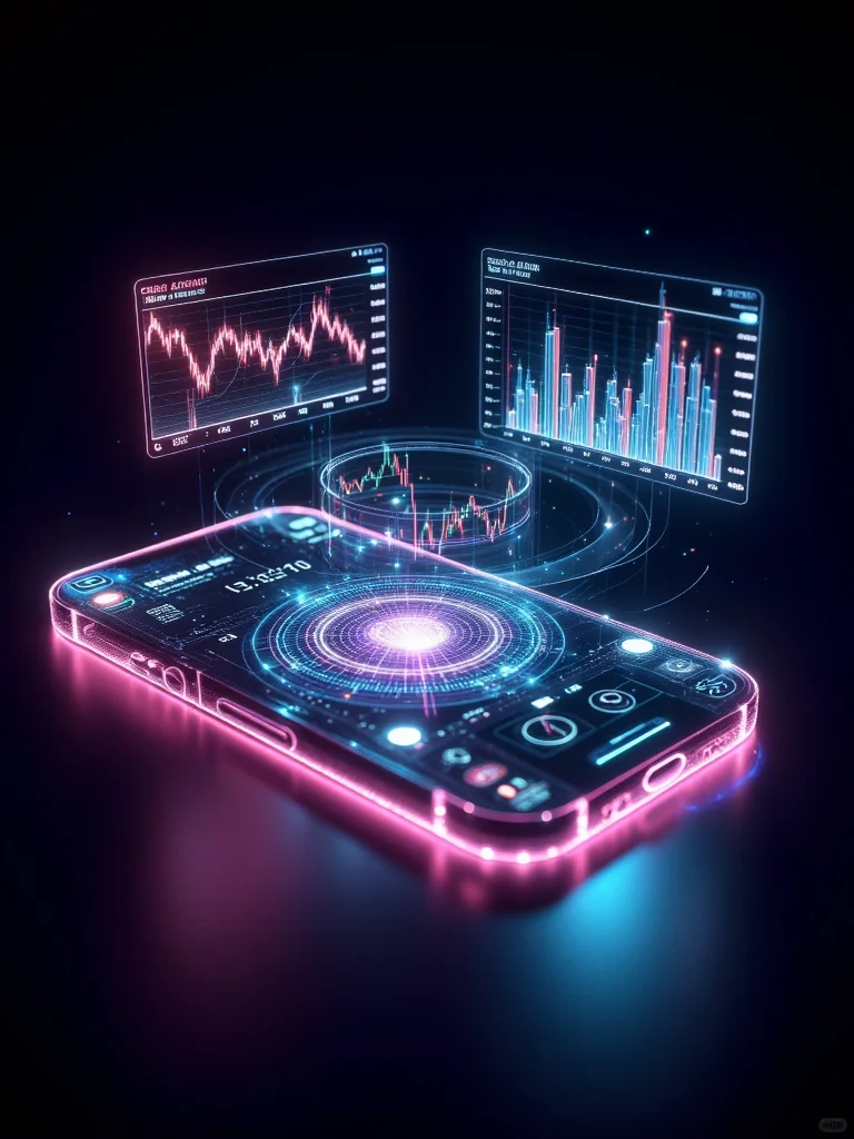 ⚫️【AIGC】未来智能手机数字插画