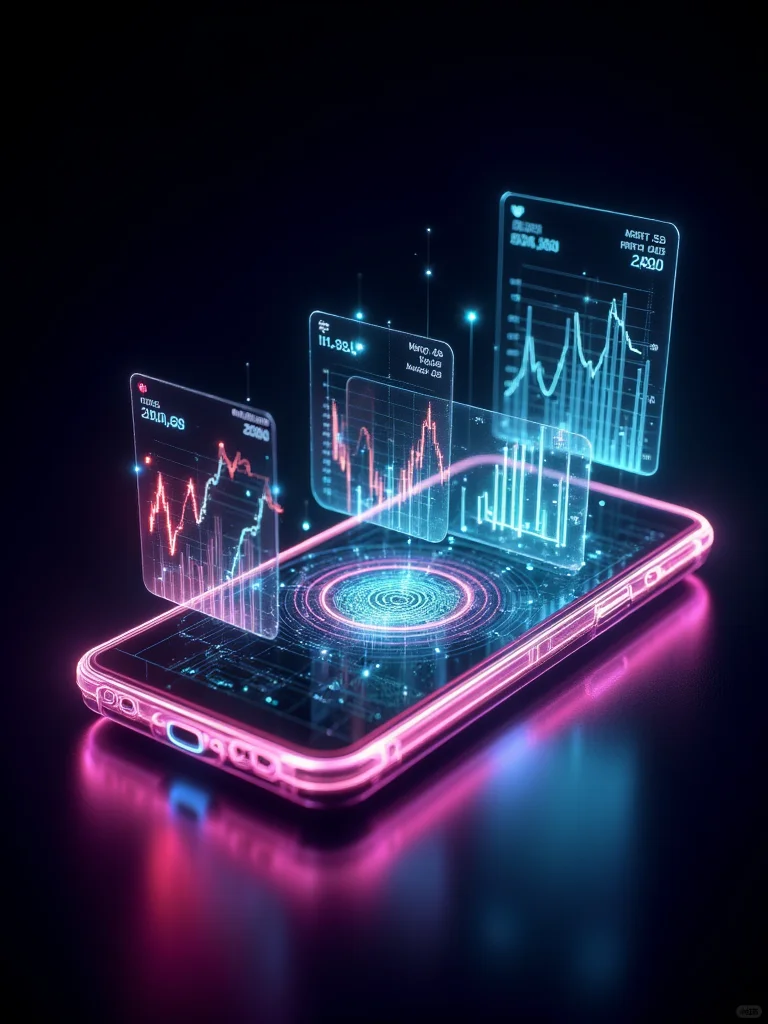 ⚫️【AIGC】未来智能手机数字插画