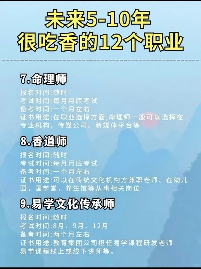 风口行业?未来十年很吃香的12个职业