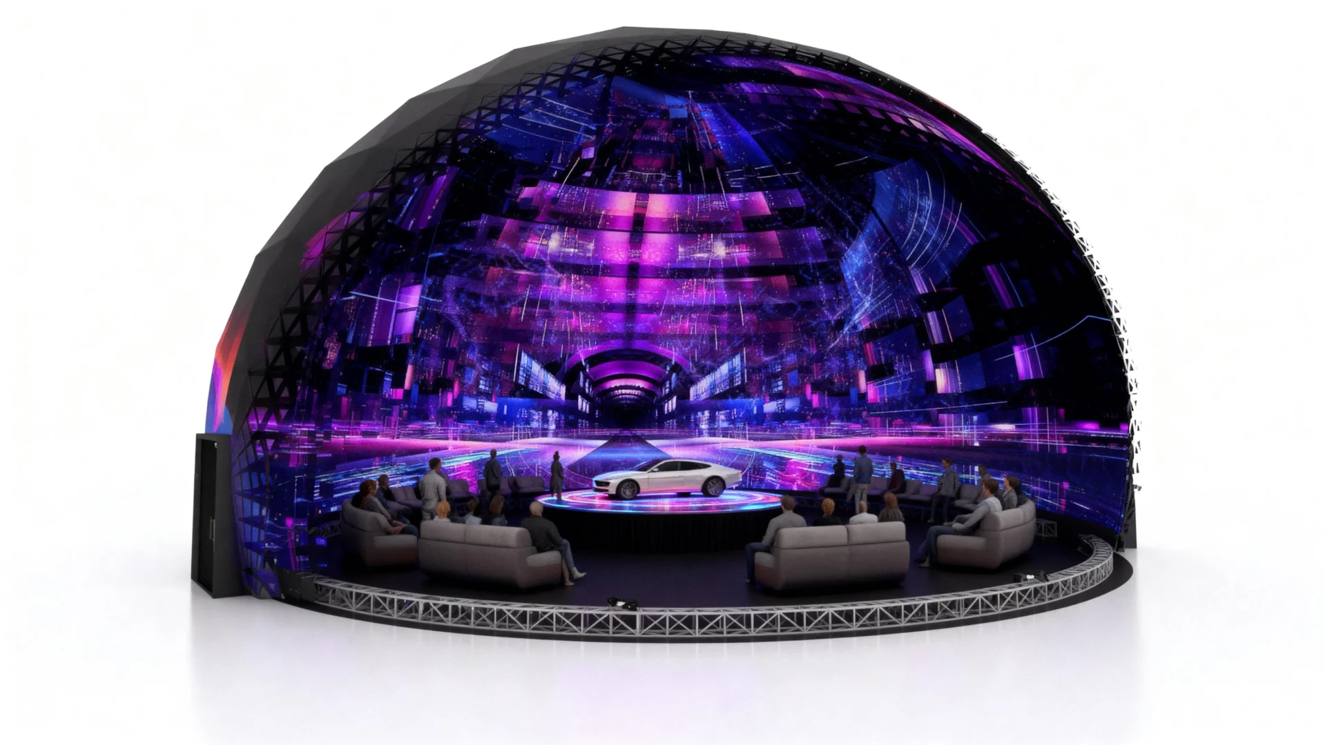 球幕隧道全息裂变！新车首秀驶入异次元