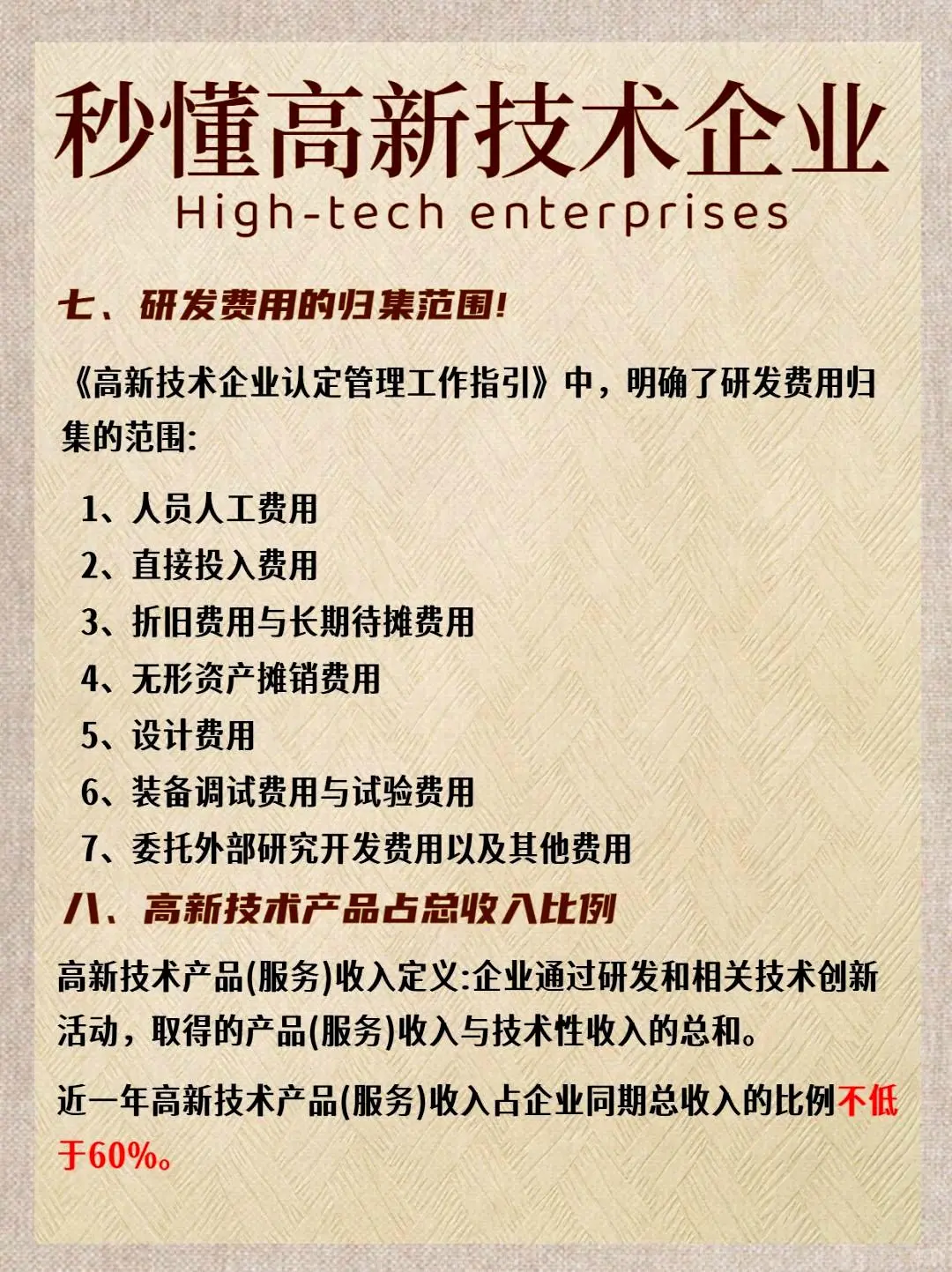 60秒带你了解高新技术企业