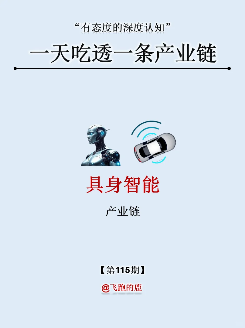 一天吃透一条产业链：NO.115 具身智能