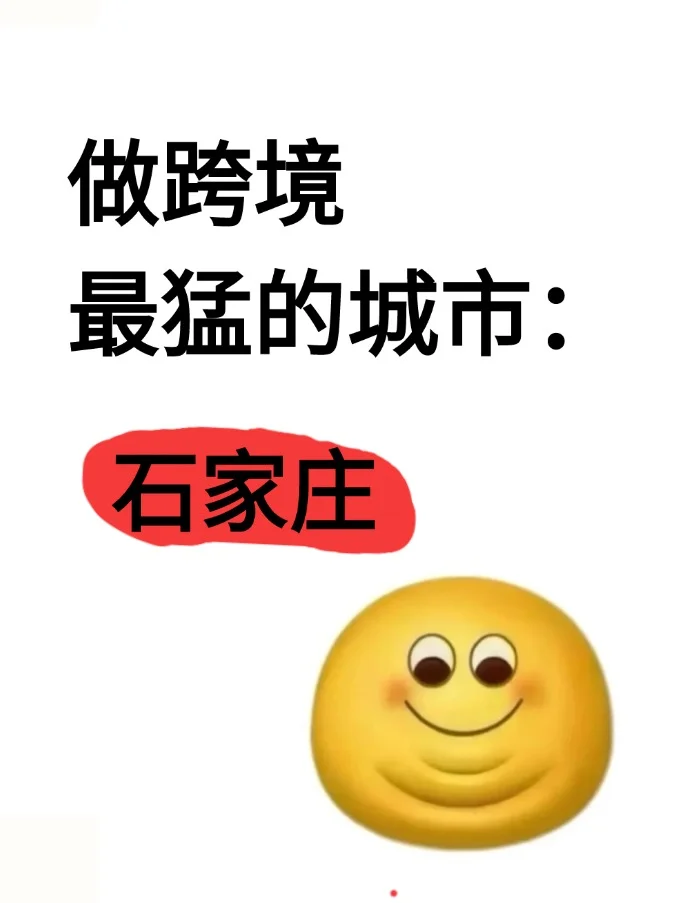 做跨境最猛的地方:石家庄