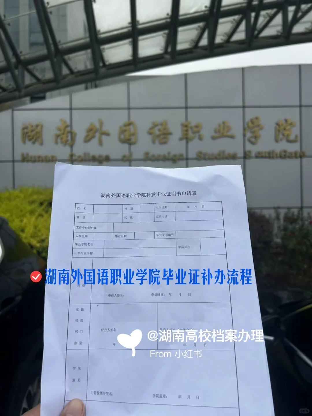 湖南外国语职业学院毕业证遗失补办流程