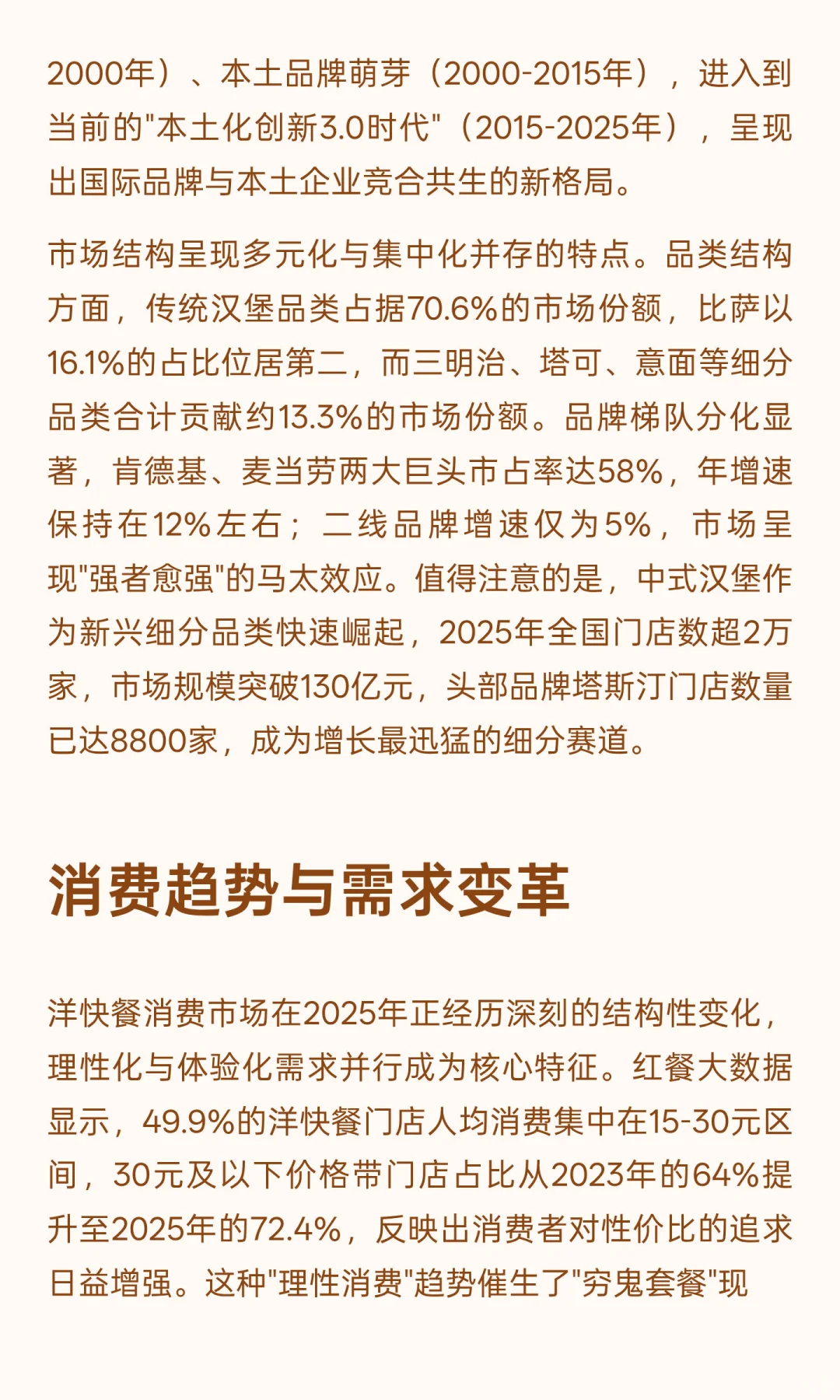 2025年洋快餐市场全景分析与发展趋势预测