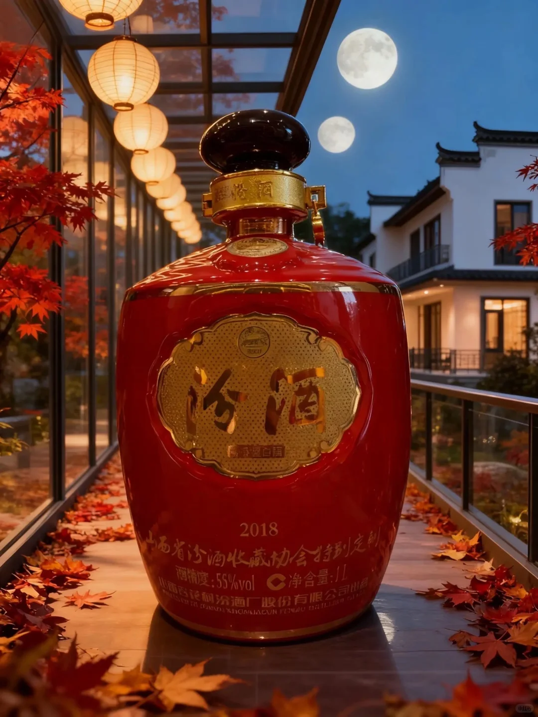 2018汾酒收藏协会典藏版55度一升装