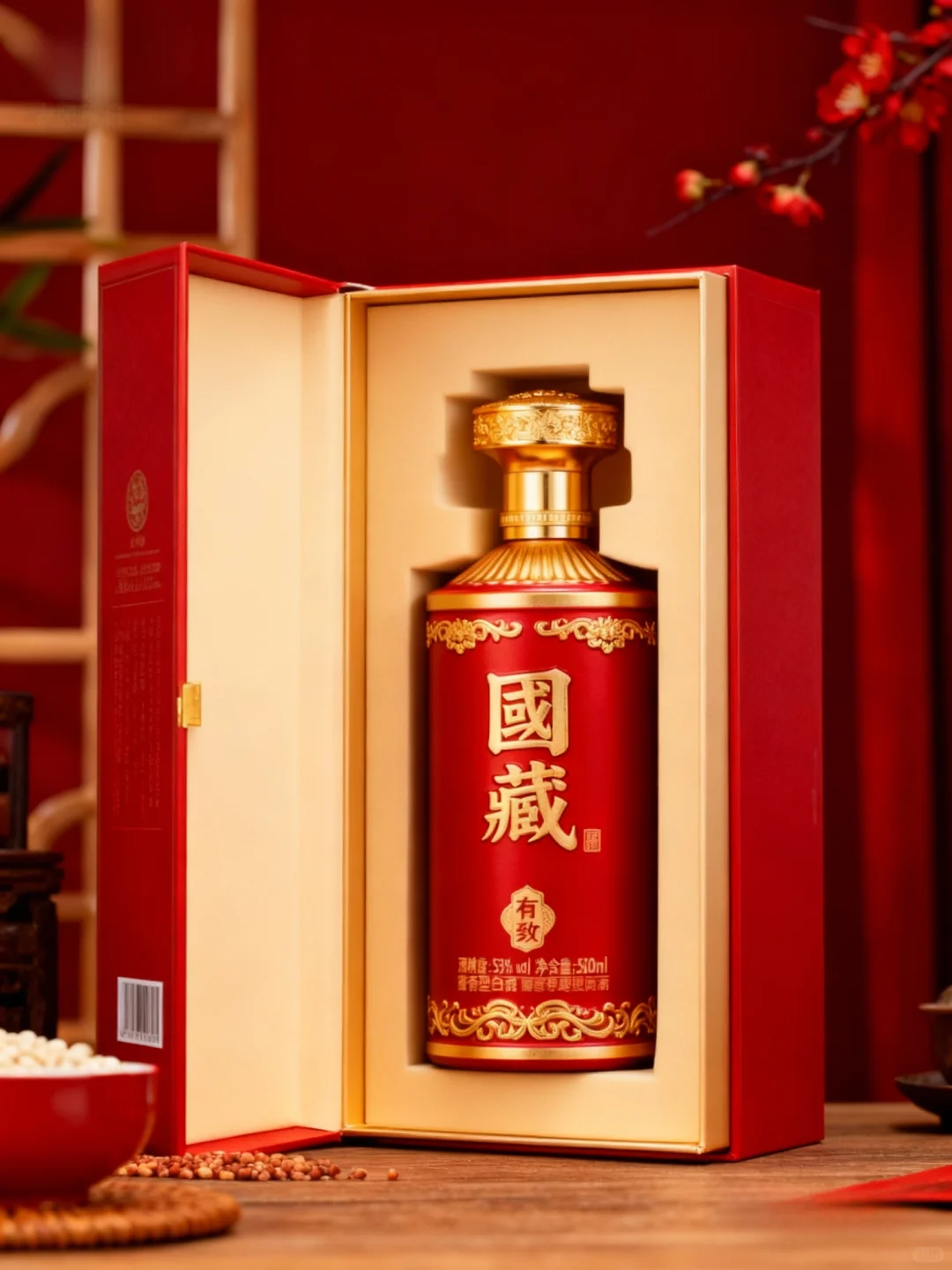 祥瑞红酒水包装设计分享