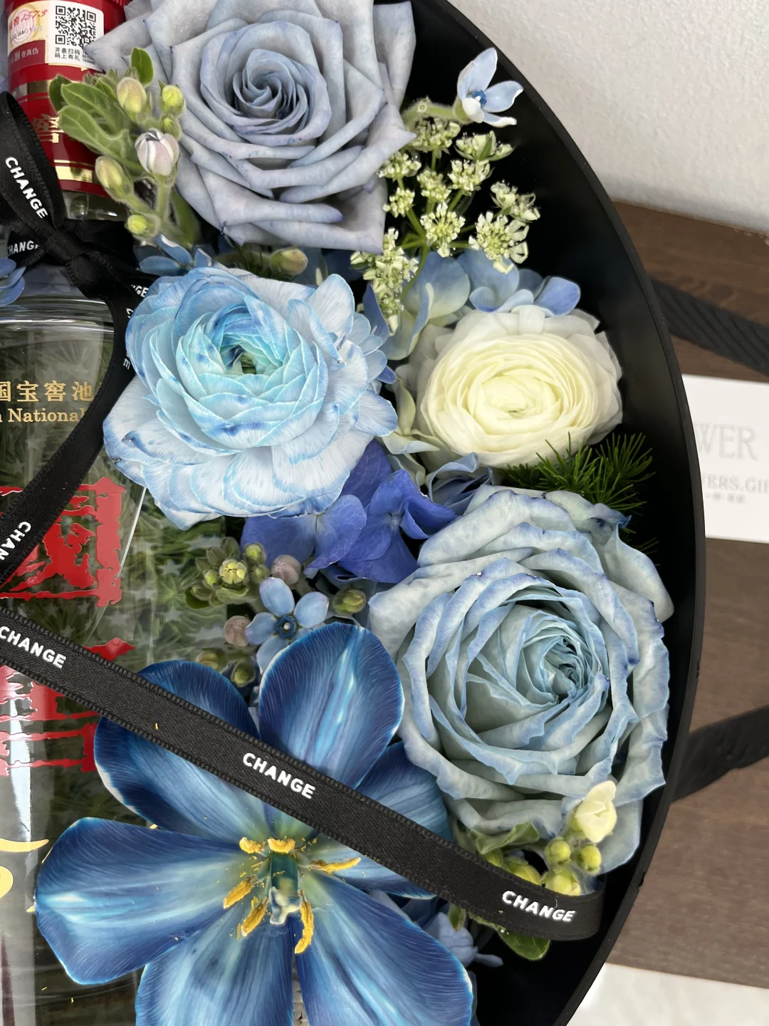 玉田花店｜蓝色系花盒