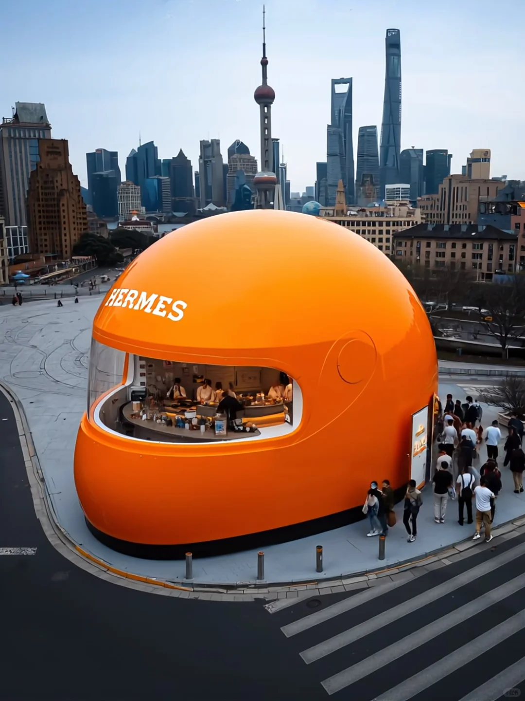 工厂揭秘！超火玻璃钢头盔咖啡店诞生全流程