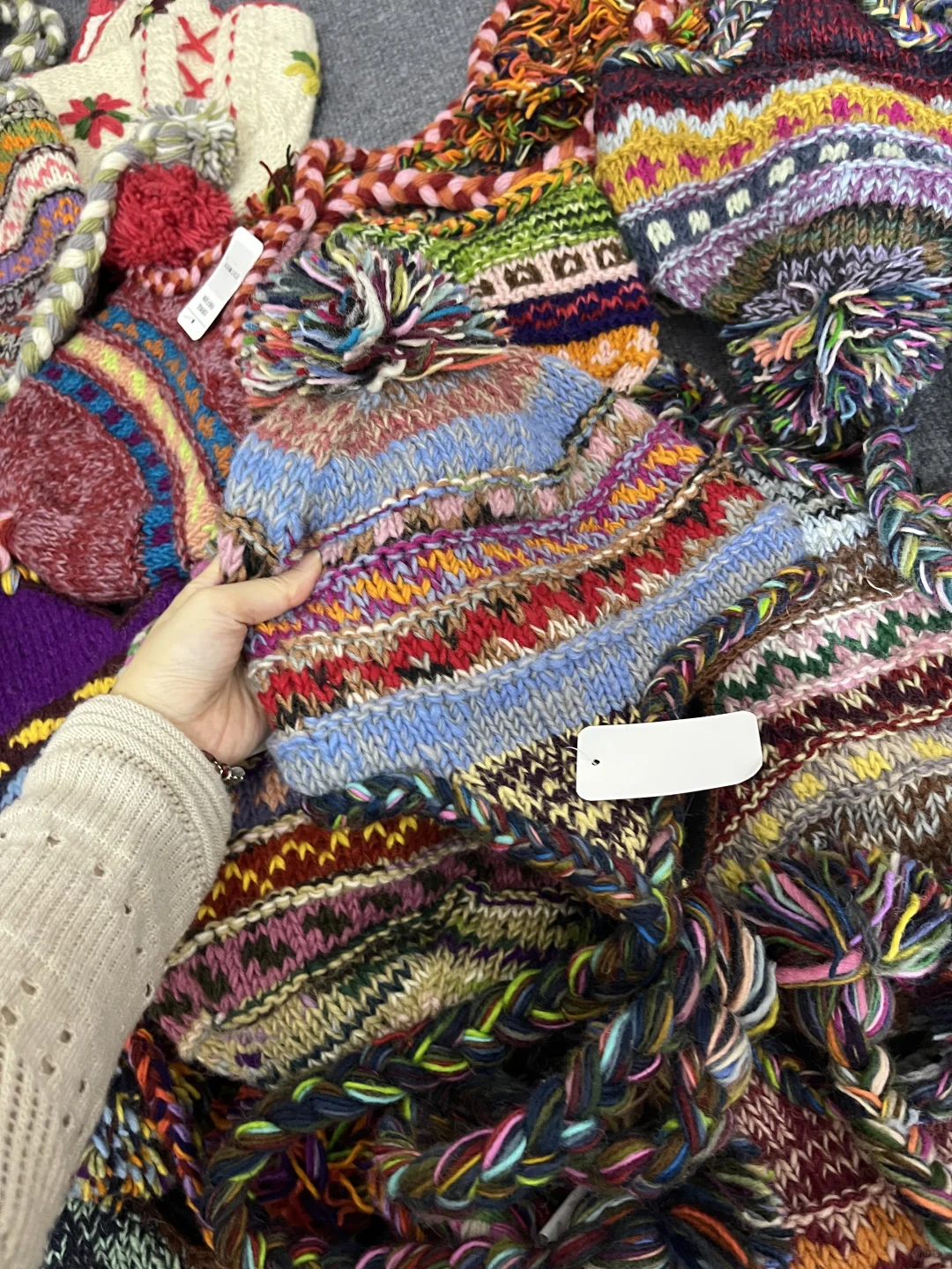 尼泊尔纯手工羊毛帽超低价批发