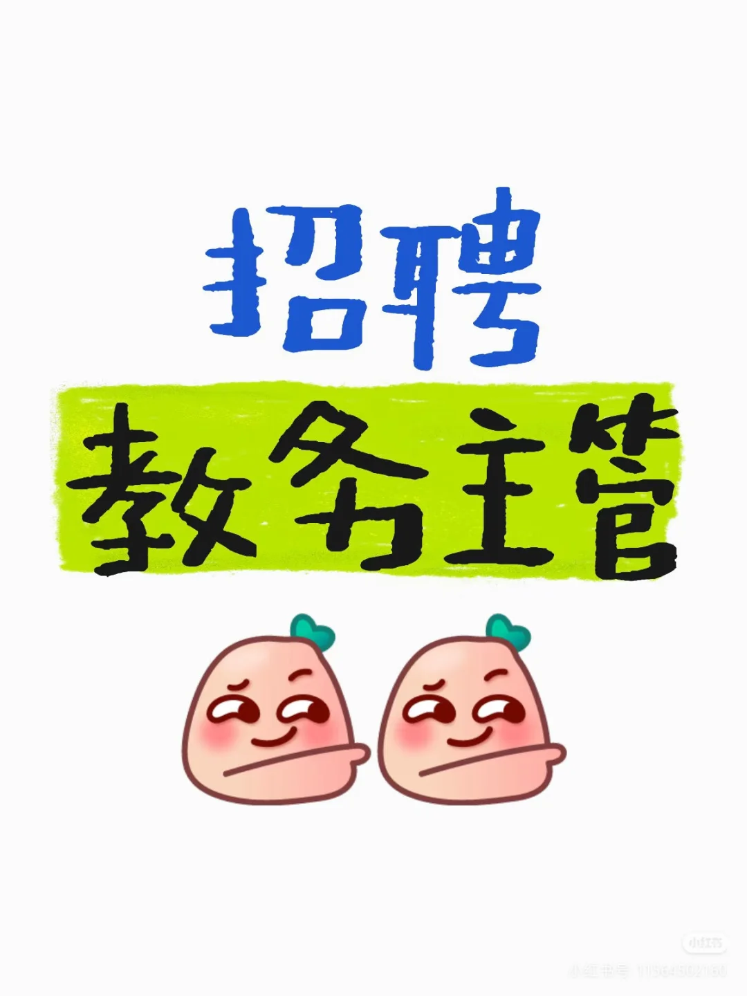 教务主管 周末双休，朝九晚六不加班