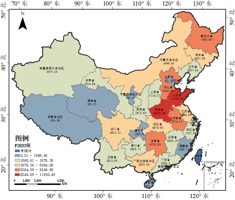2008-2023年我国农业机械总动力数据分享