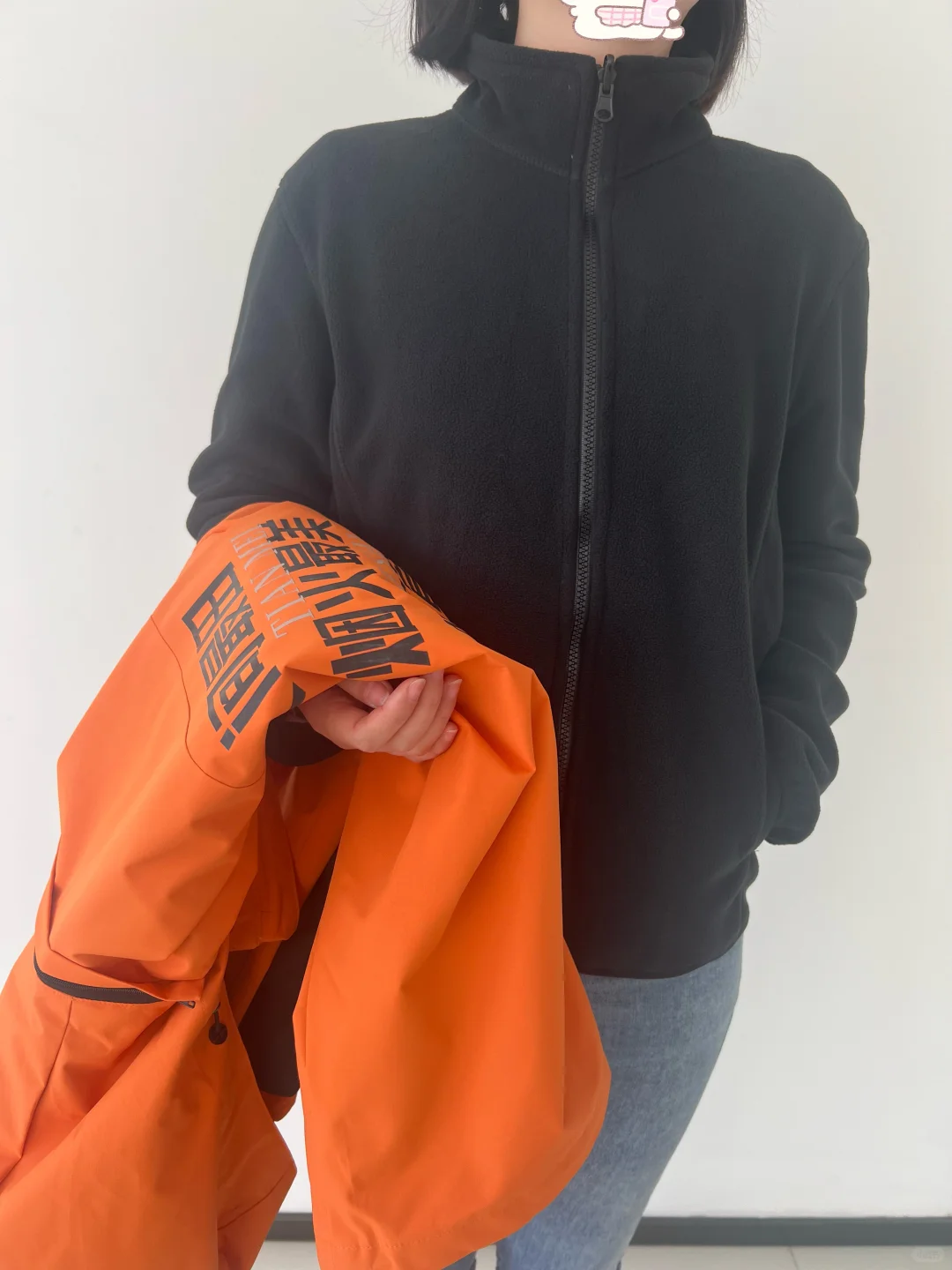 爱马仕橙冲锋衣工作服定制！三合一超实用?