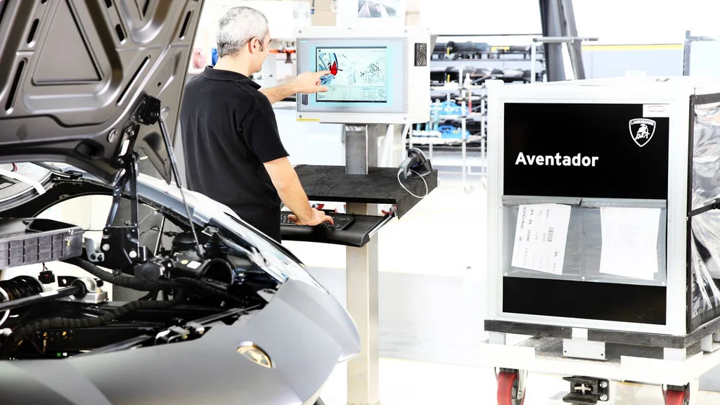 兰博基尼工厂生产线