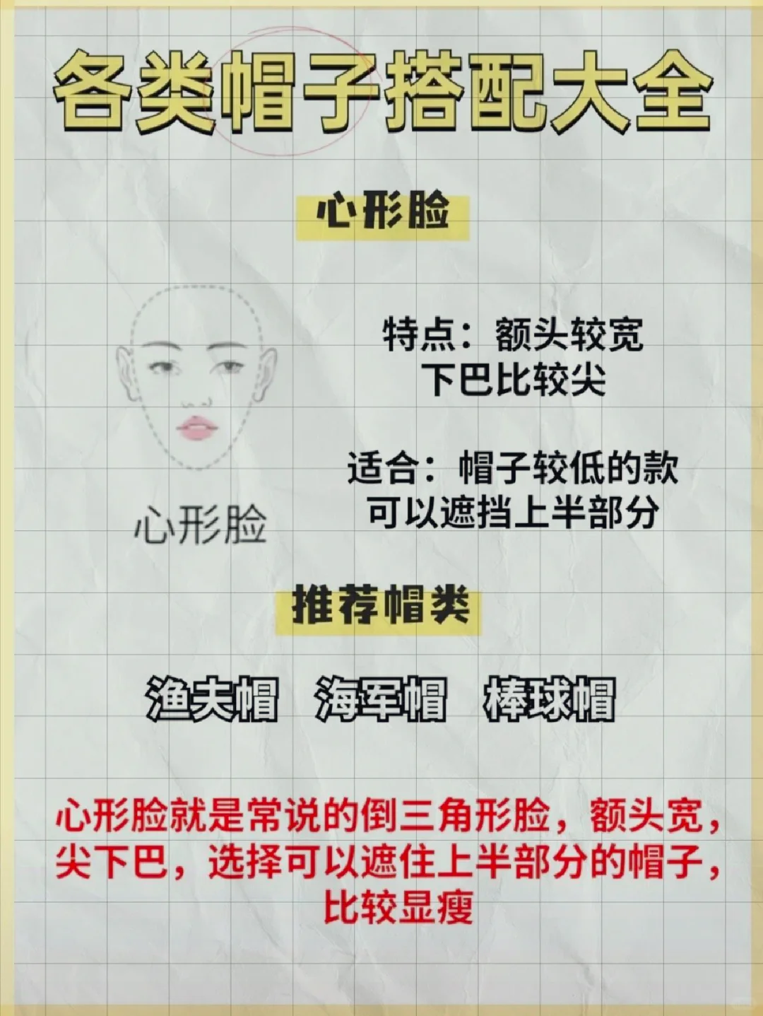 一分钟教会你如何选帽子?