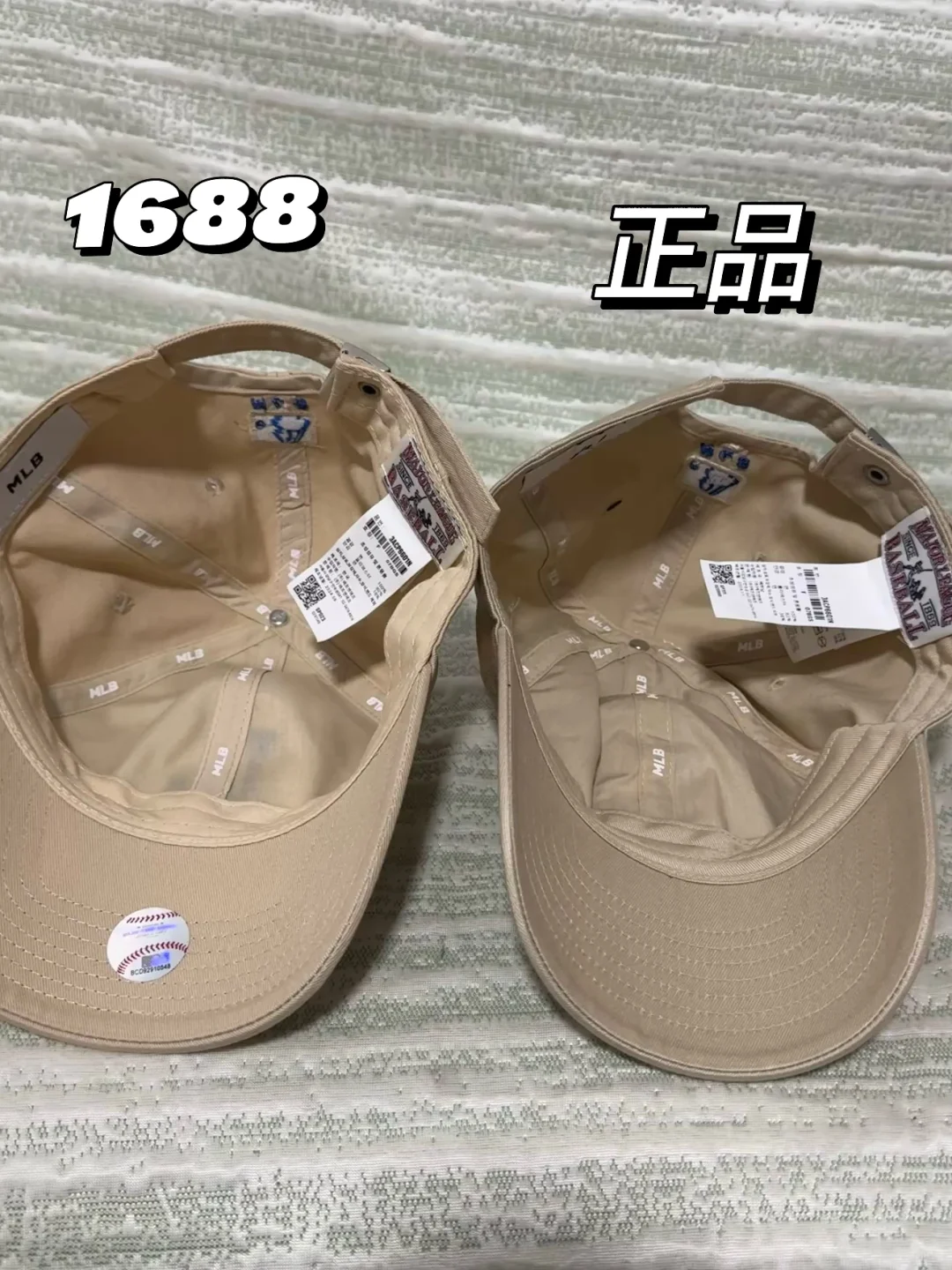 低至50?mlb帽子 平替?正品（实拍）附?