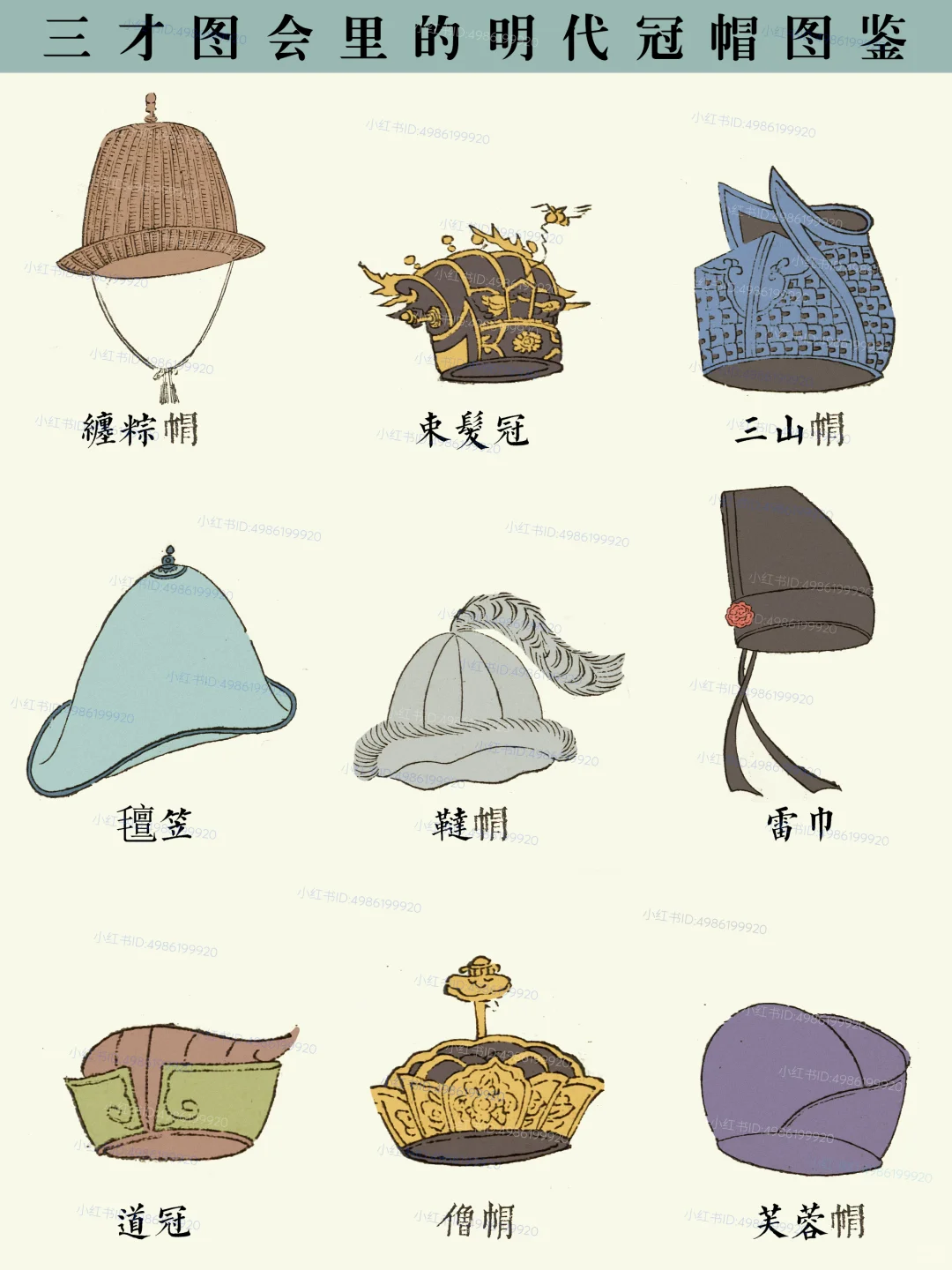 ⭕️梁冠到斗笠|揭秘古人如何用帽子玩转身份