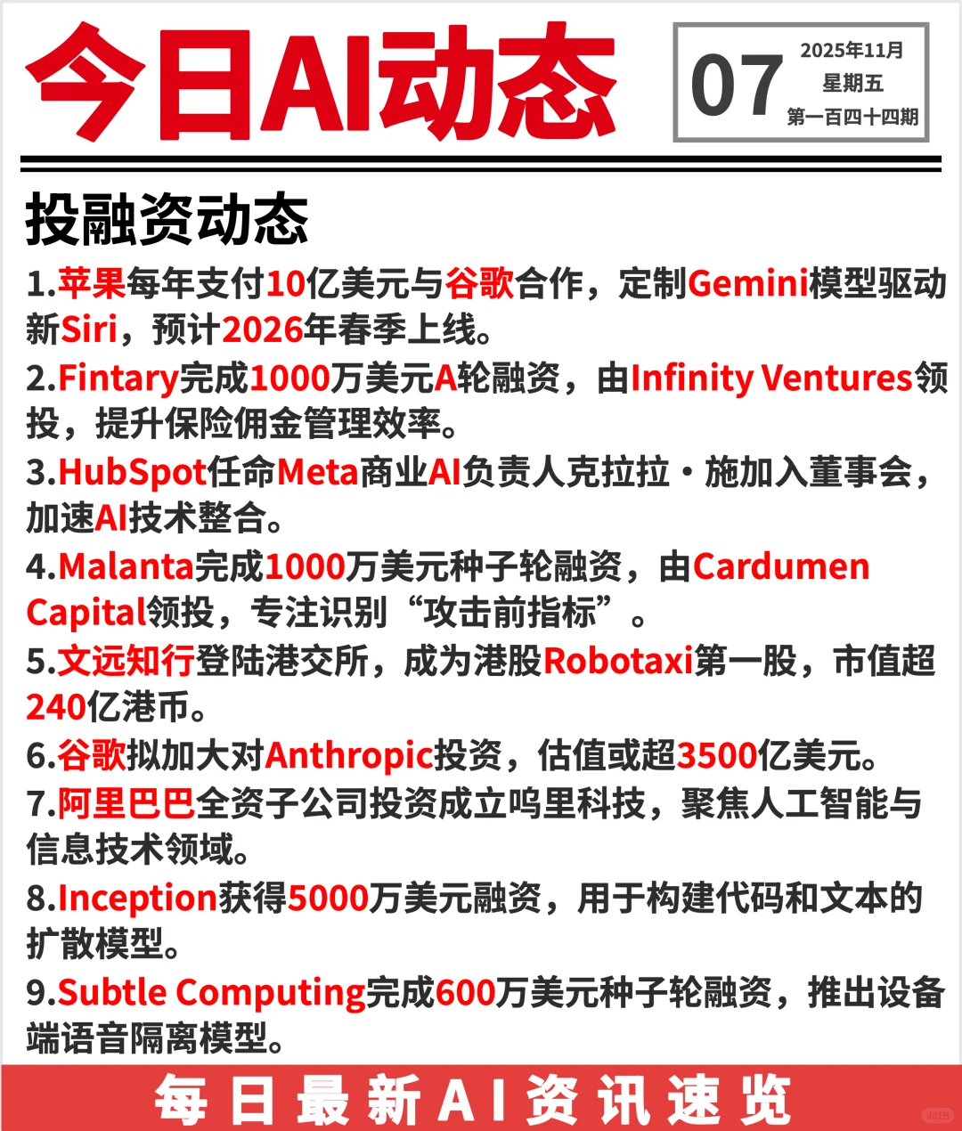 20251107 AI前沿资讯?