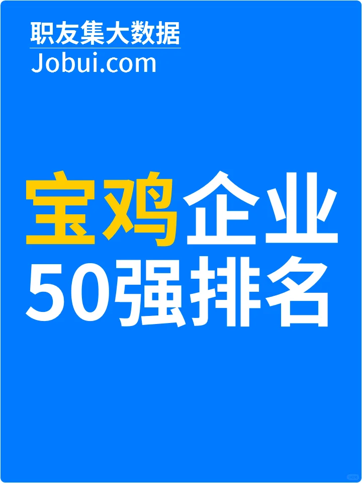 2025年宝鸡最佳人气雇主50强排名