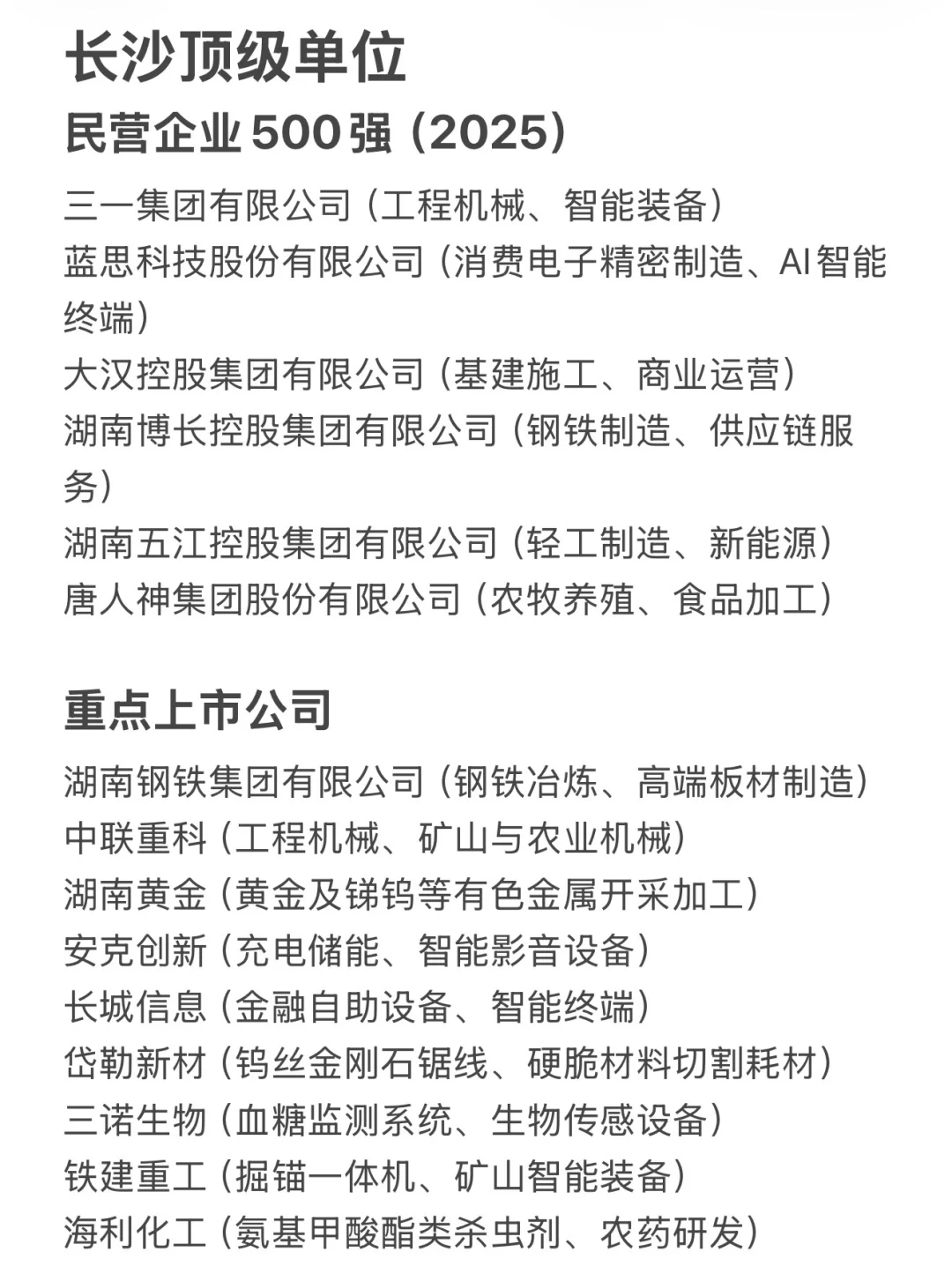 长沙TOP级别企业