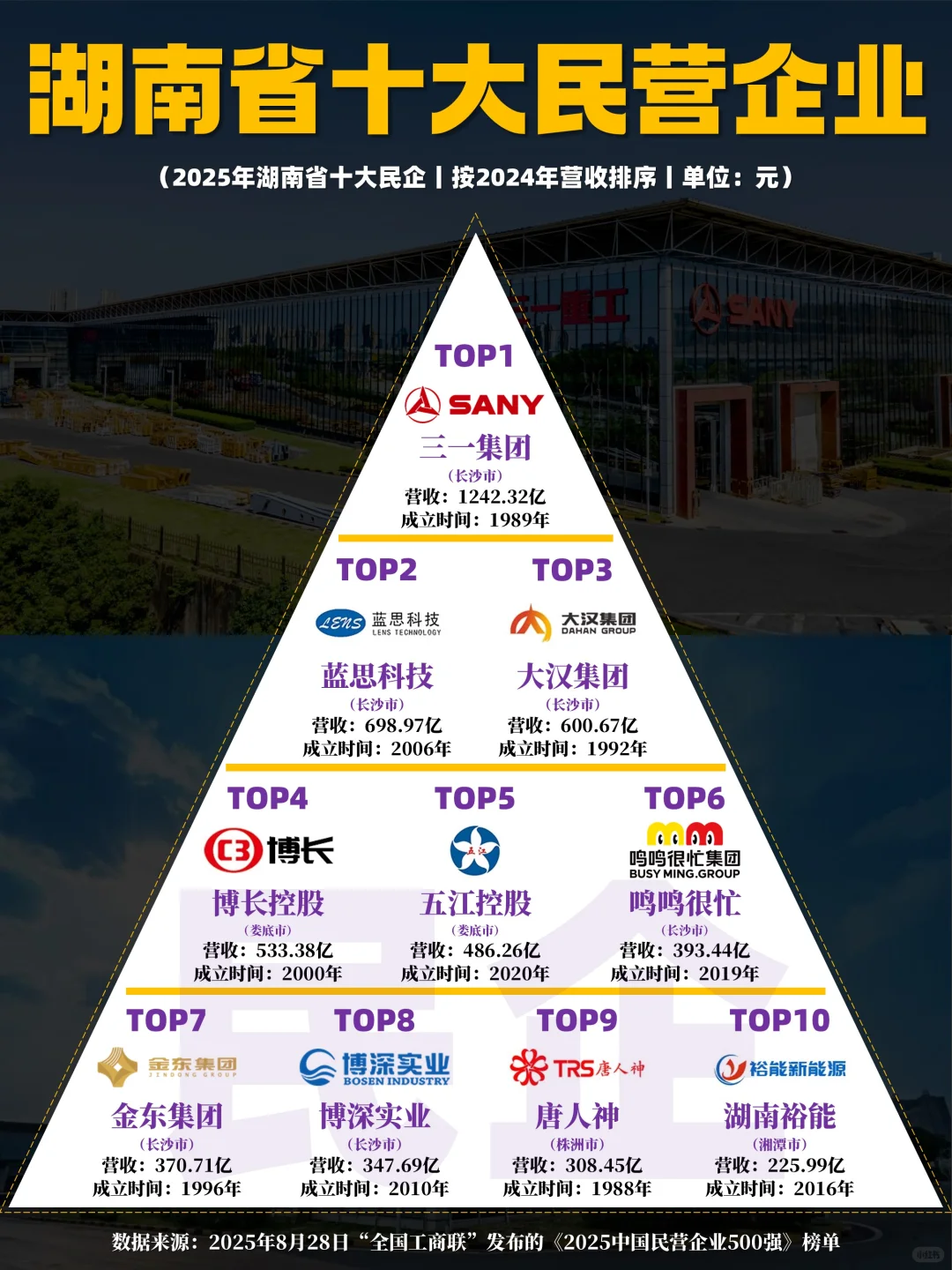 2025年湖南省十大民营企业