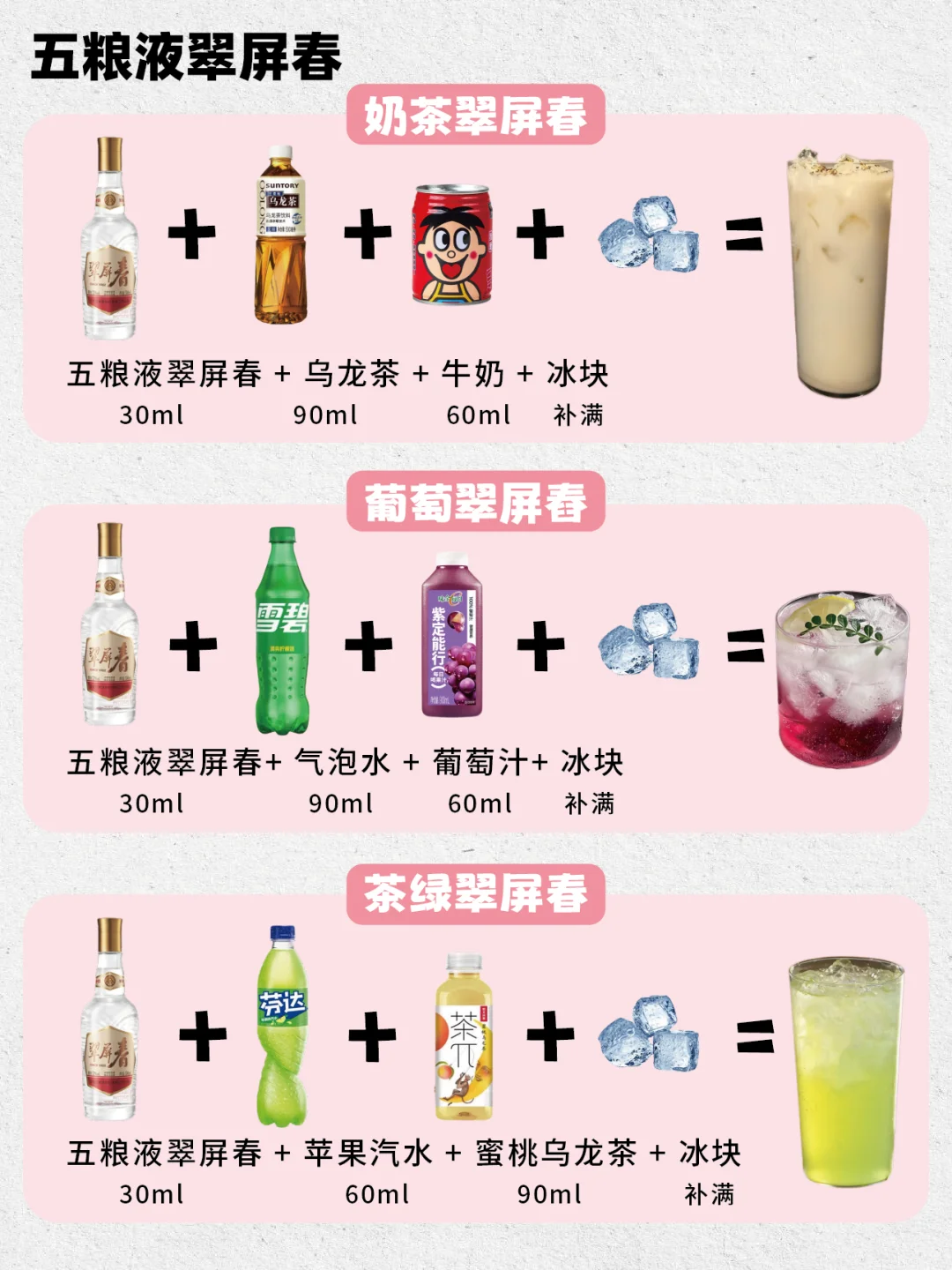 五粮液12种神仙喝法‼️白酒调酒不踩雷！