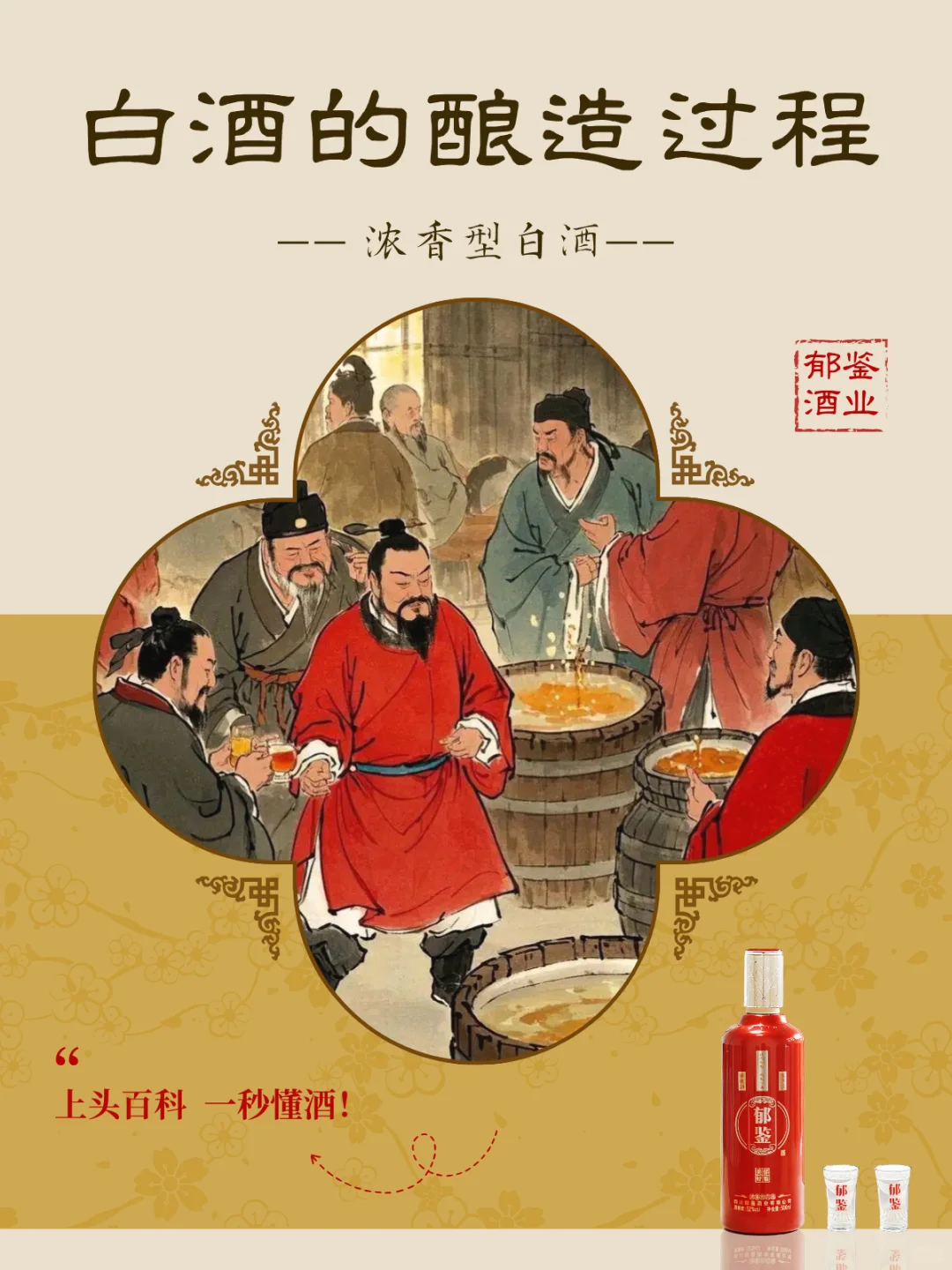 上头百科2️⃣浓香型白酒的酿造过程