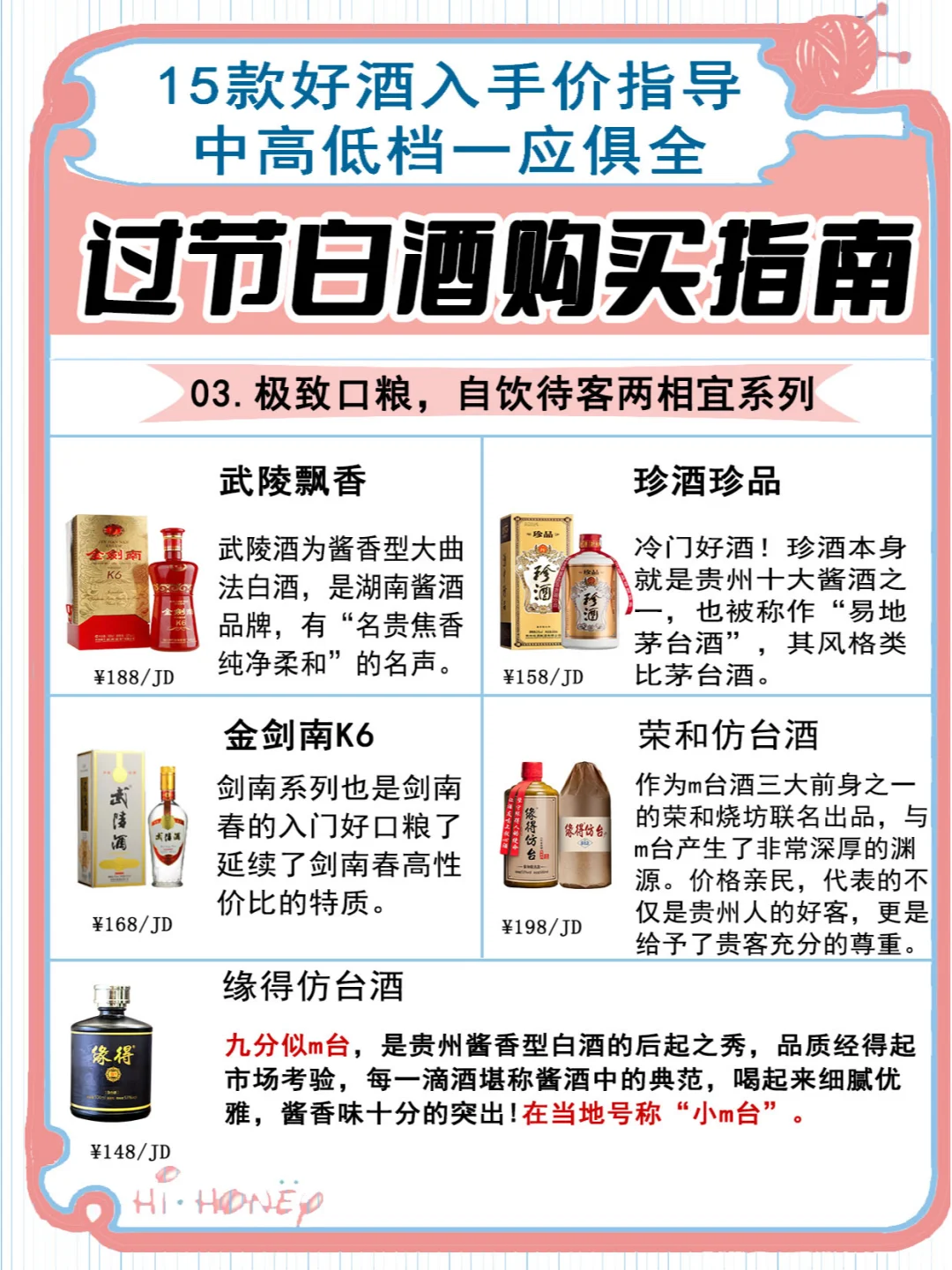 真的，别人选白酒购买指南就是全，收藏了！