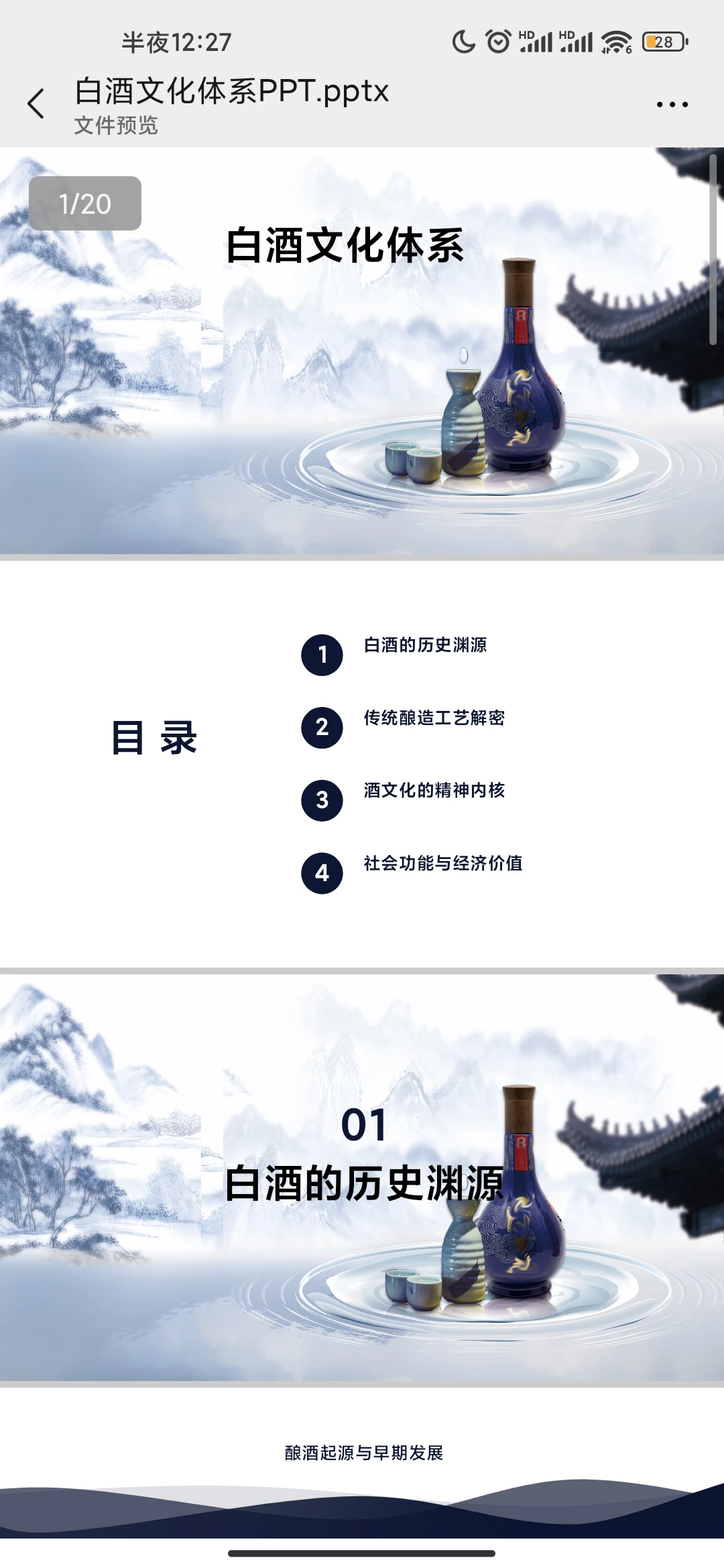 ppt分享，白酒文化简介