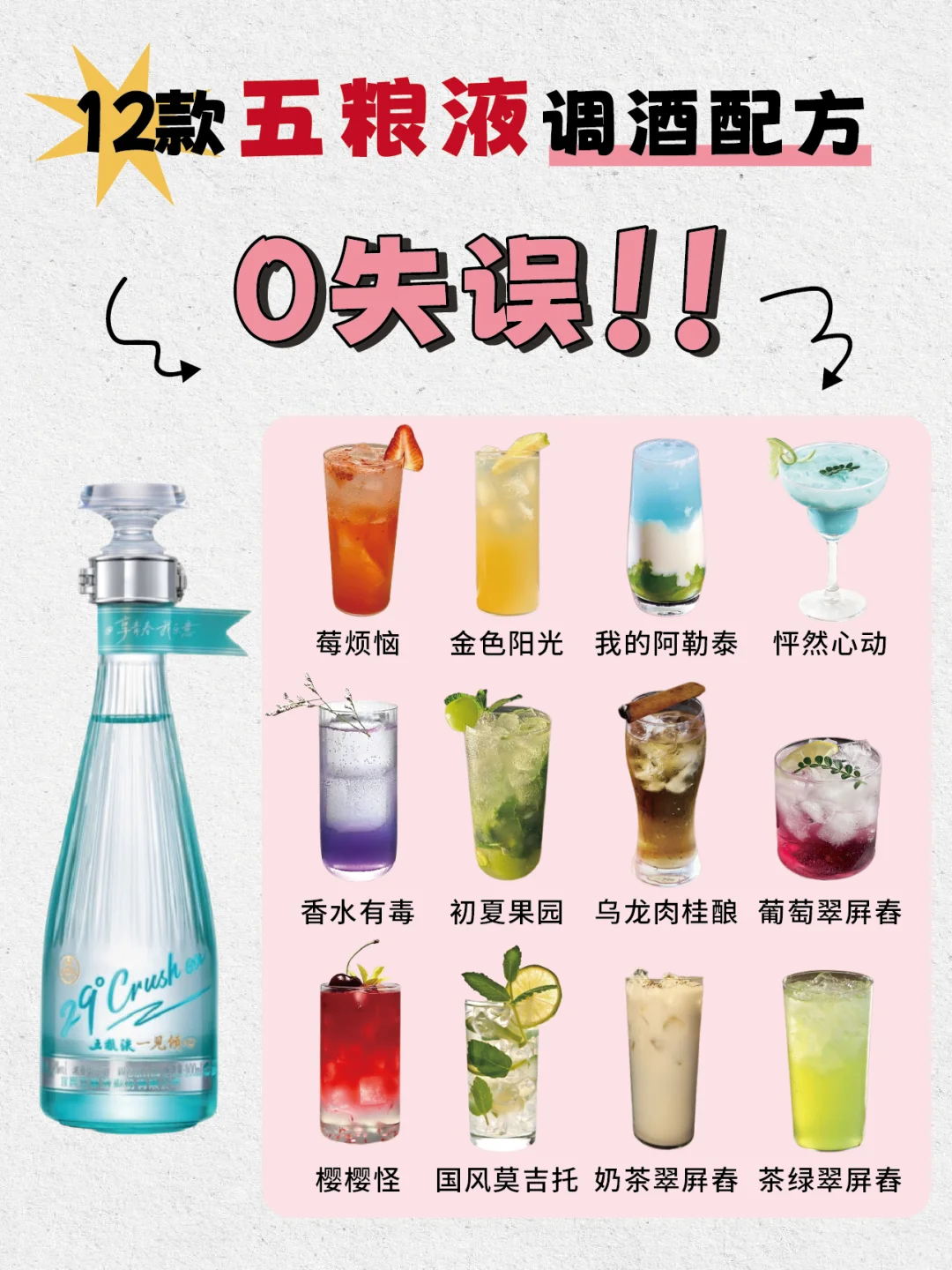 五粮液12种神仙喝法‼️白酒调酒不踩雷！