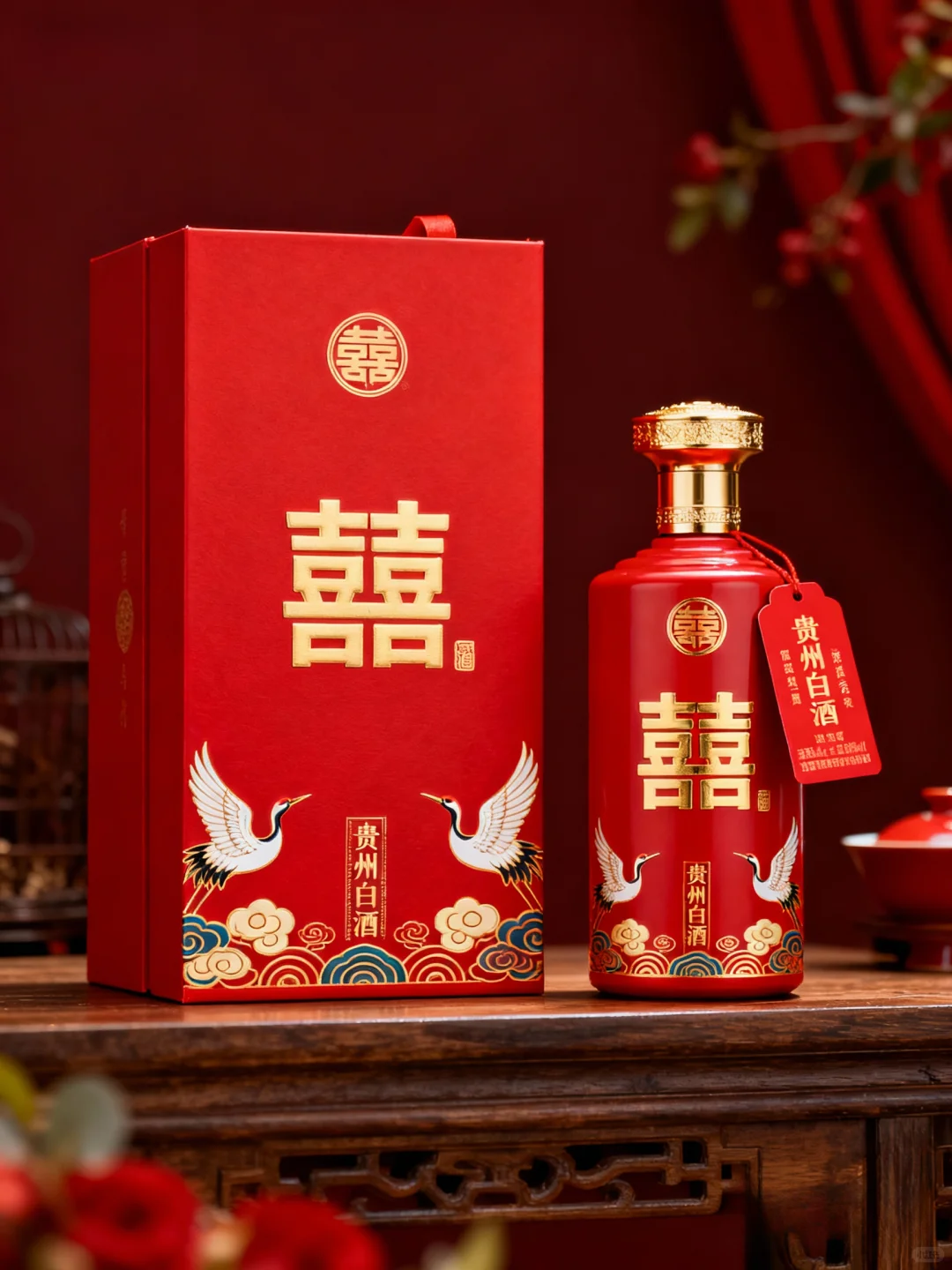 “囍宴红韵” 白酒包装设计分享