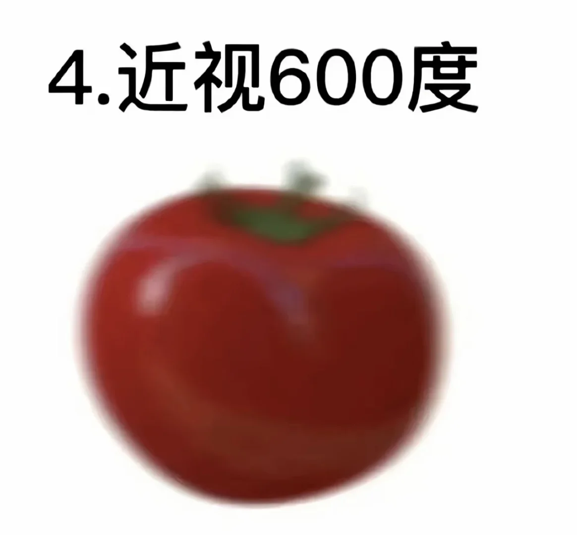 对照图片?看看你近视到什么程度了