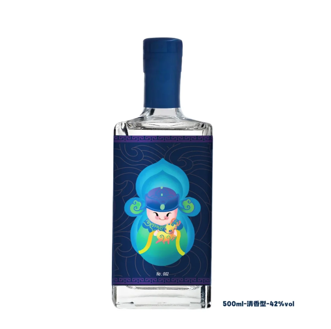 定制礼品酒-禄｜42%vol清香五福创意礼品白酒