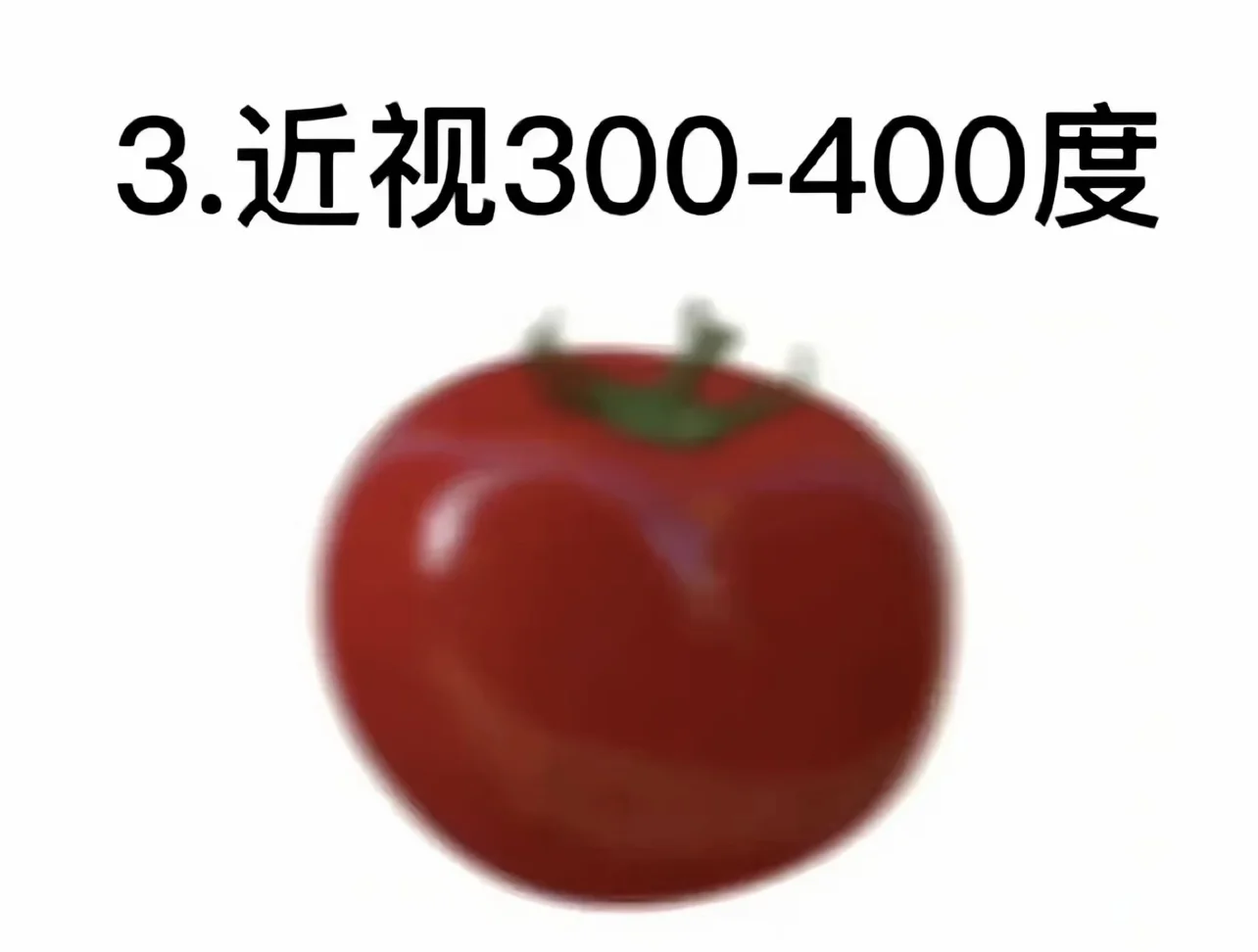 对照图片?看看你近视到什么程度了