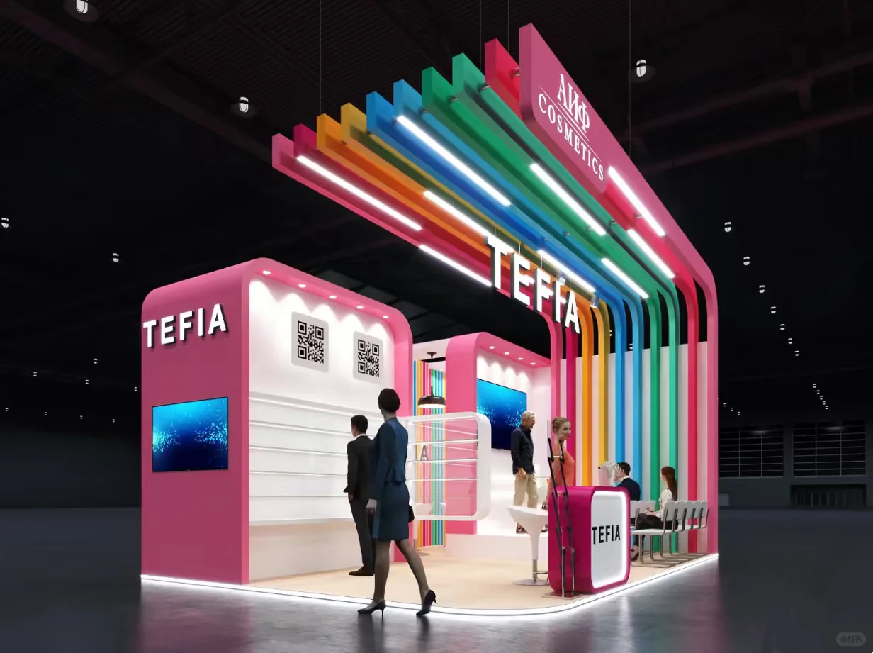 ?国际大展展台设计～～～?糖果色?