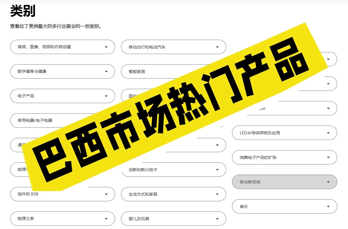 拉美的搞钱风口，巴西消费电子家电ES展