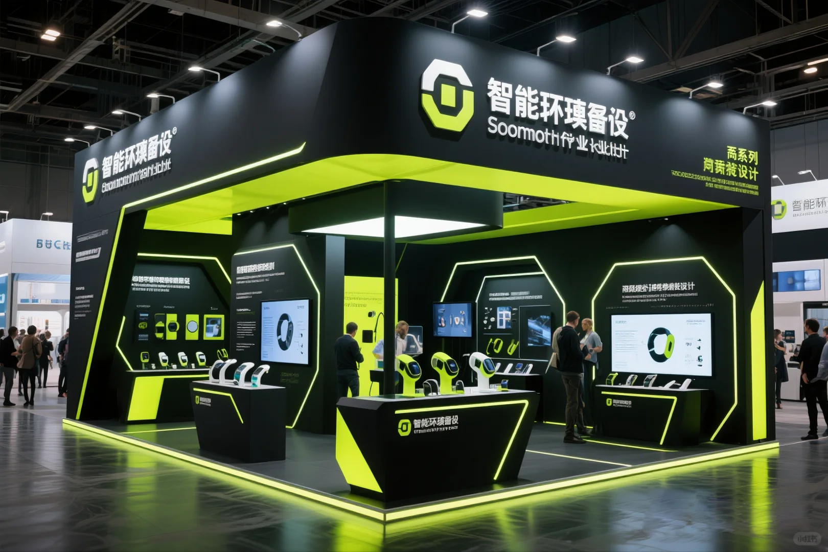 041｜AI-100套展台案例｜智能穿戴设备行业