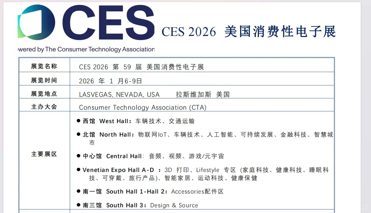 CES最新释出18平摊位