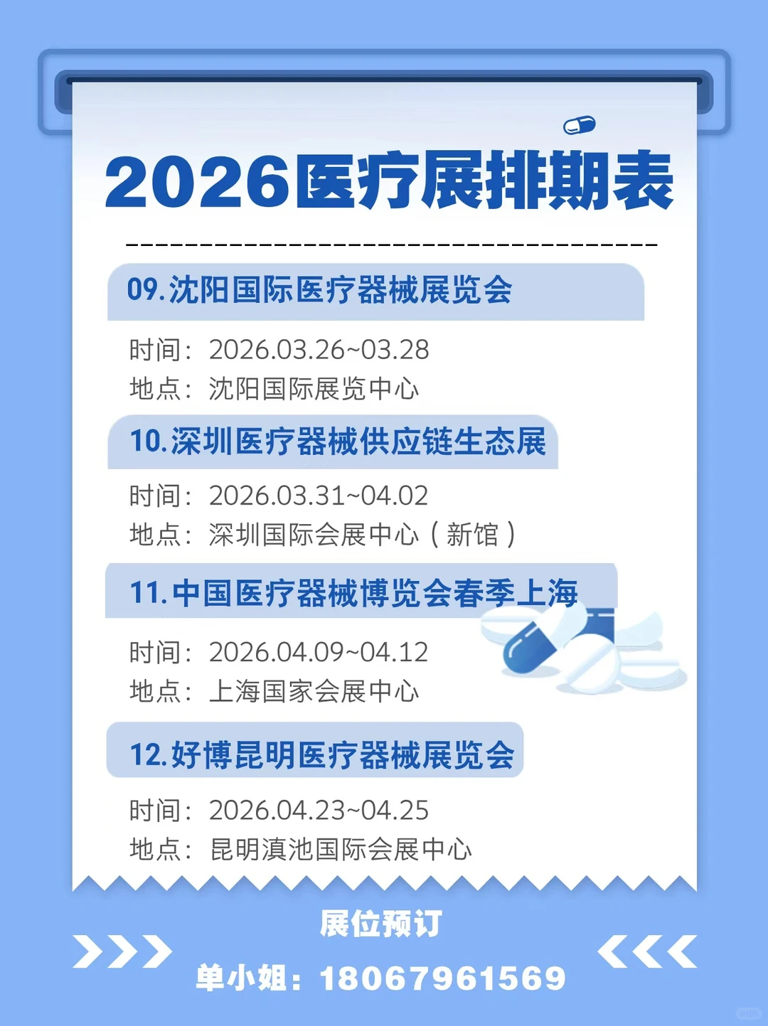2026医疗展排期✅展会人速存