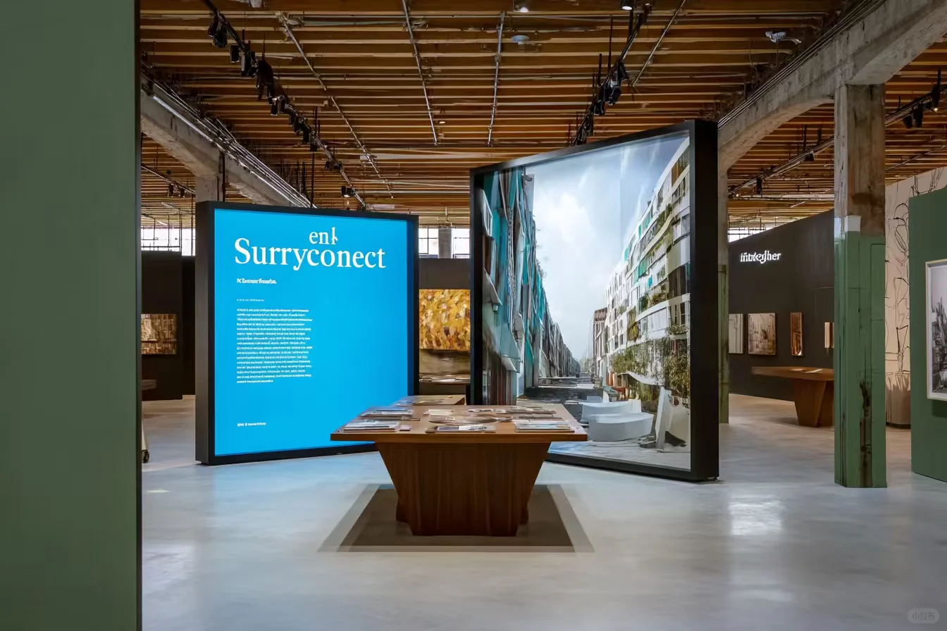 工业风与建筑艺术交融的展厅