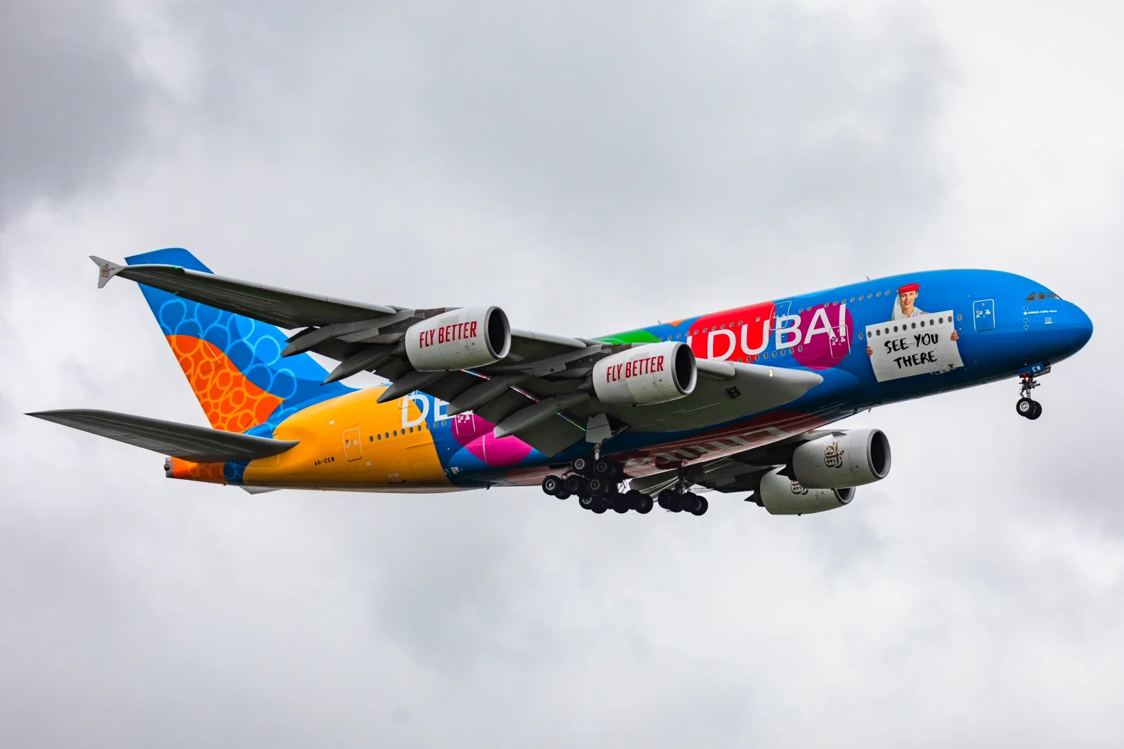 阿联酋航空迪拜世博会涂装380