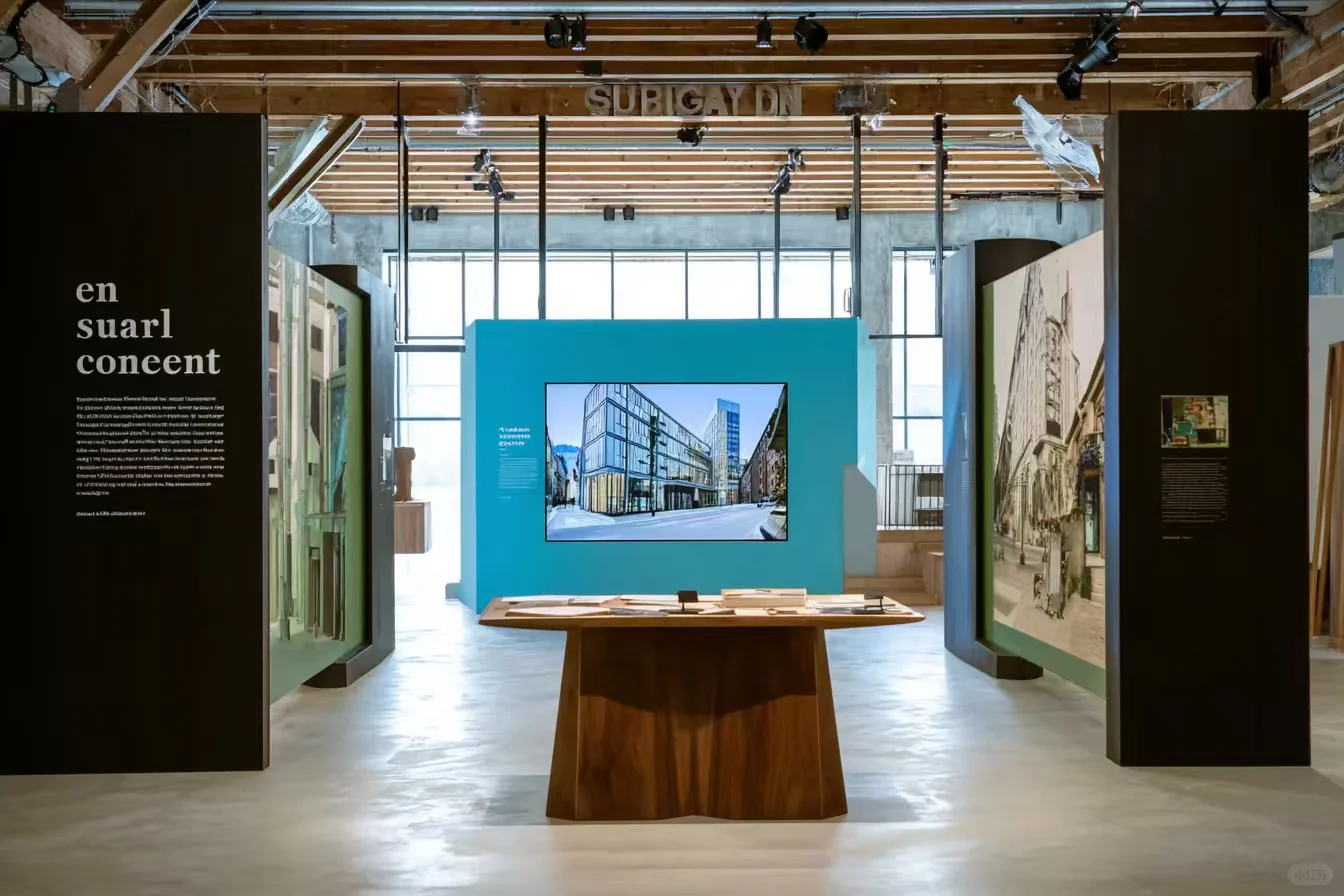 工业风与建筑艺术交融的展厅