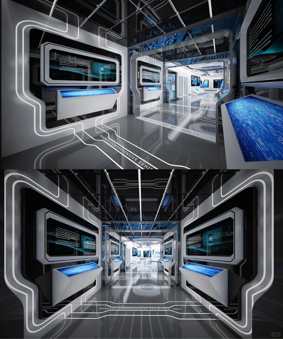 人工智能科技企业展厅设计【工业4.0时代】