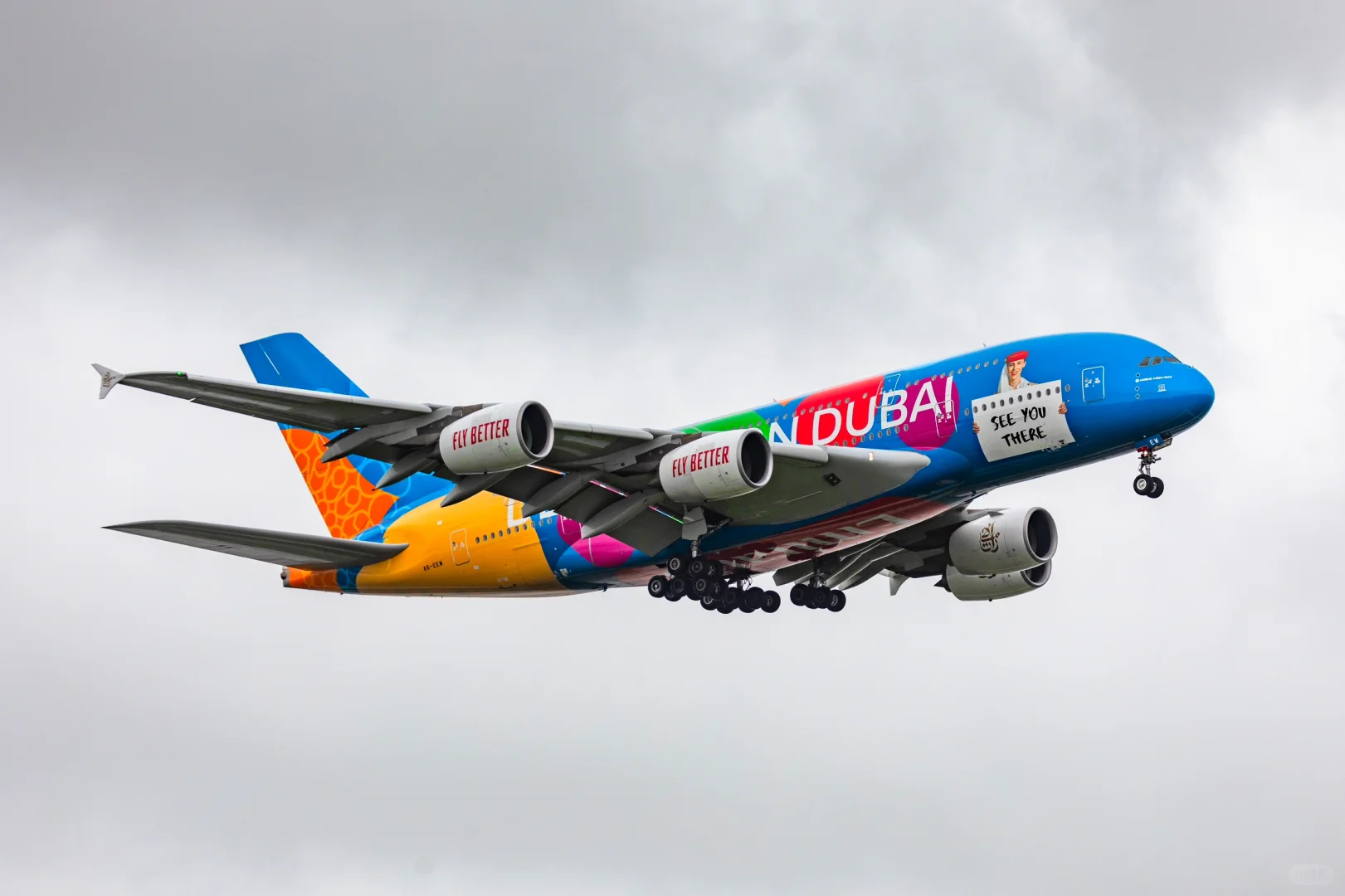 阿联酋航空迪拜世博会涂装380